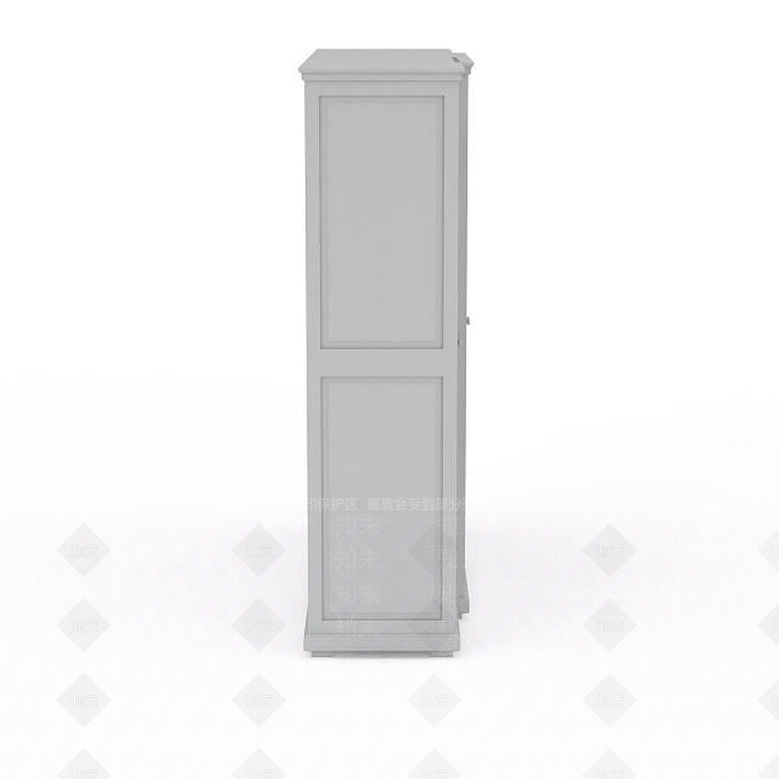 现代木质玻璃酒柜3D模型下载【ID:1196360552】