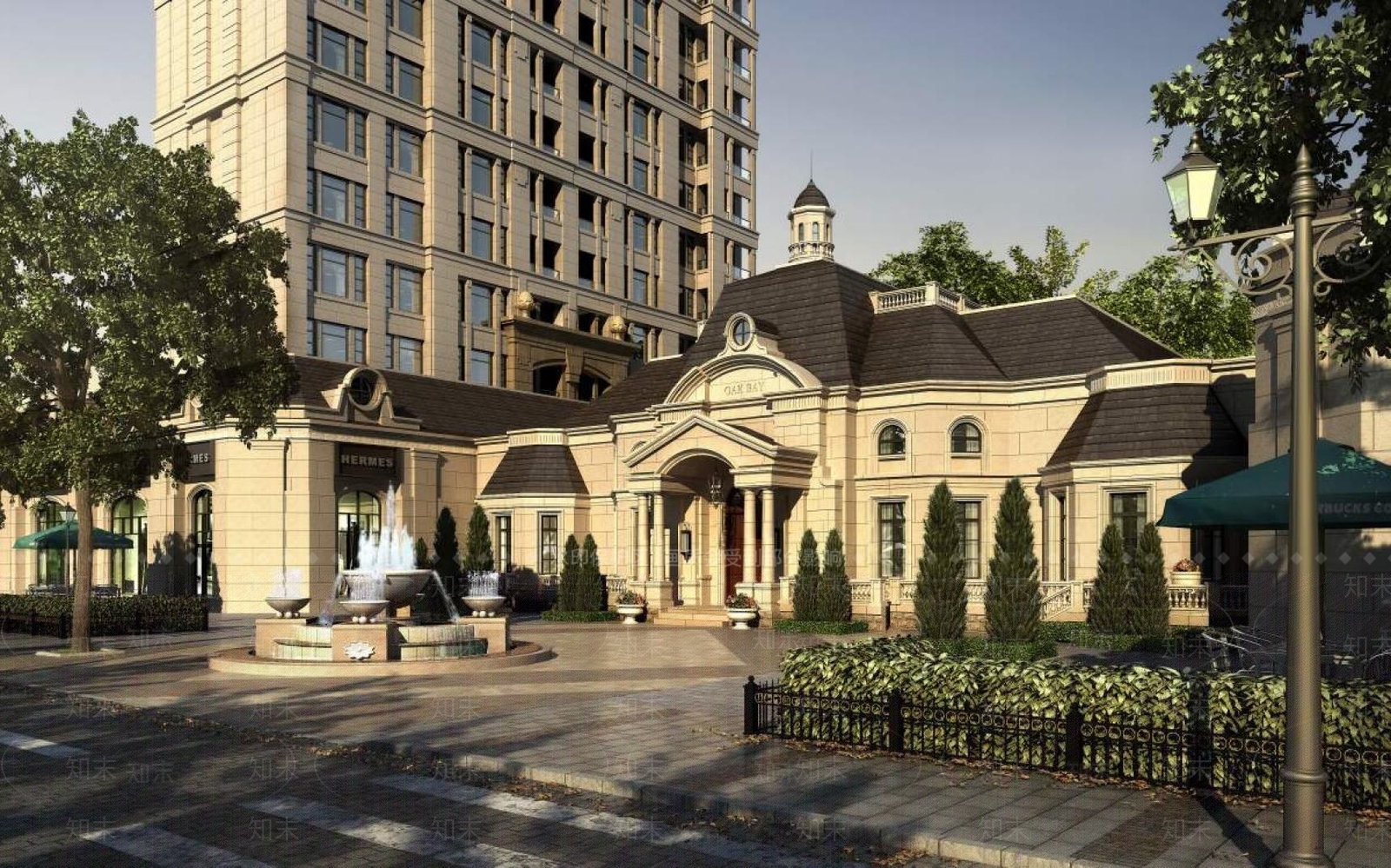 欧式小高层住宅楼3D模型下载【ID:1196361259】