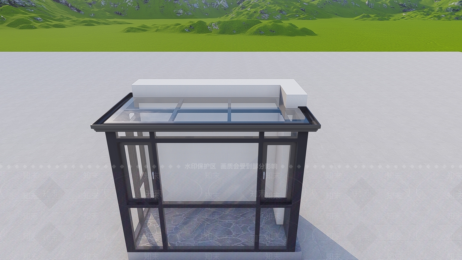 现代别墅SU模型下载【ID:1196361934】