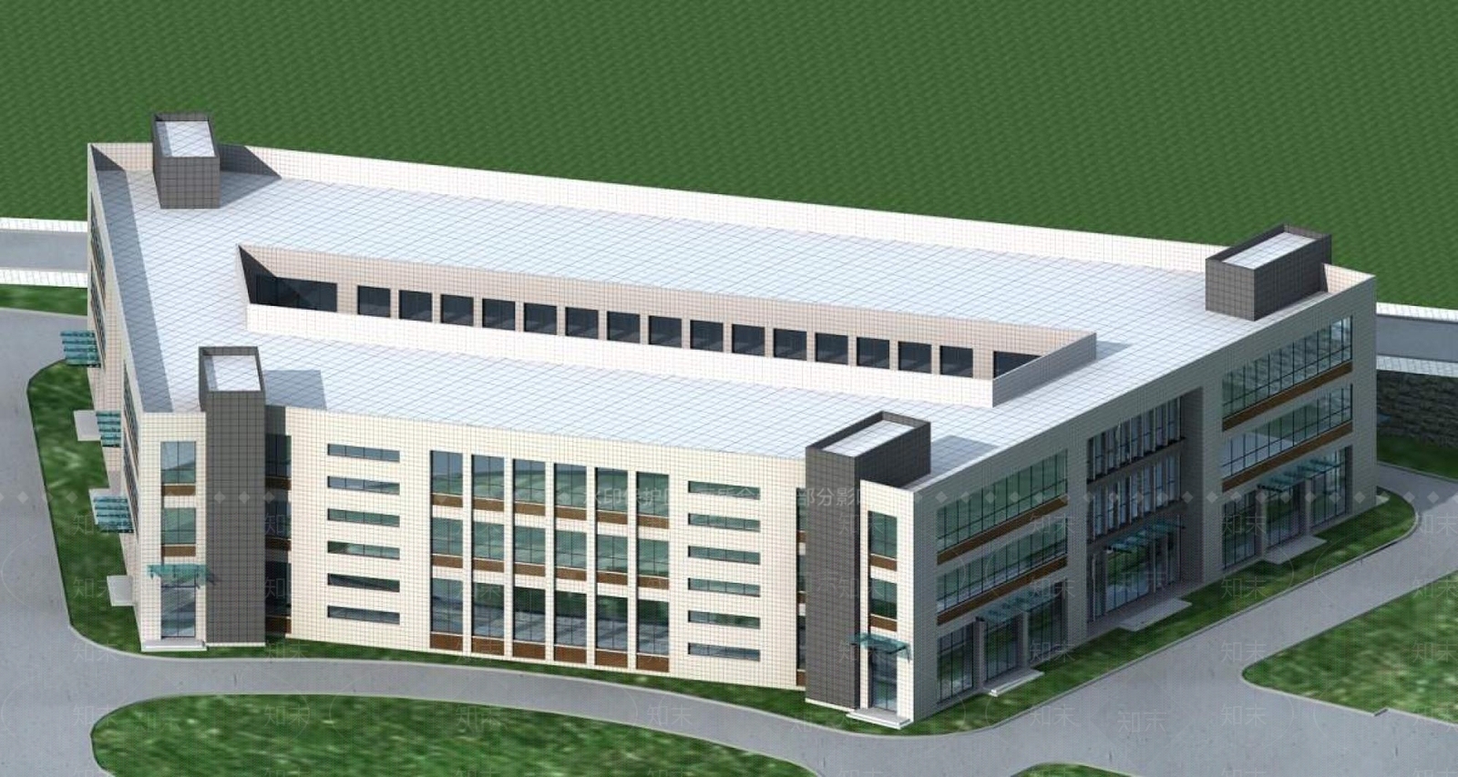 现代厂房3D模型下载【ID:1196361977】