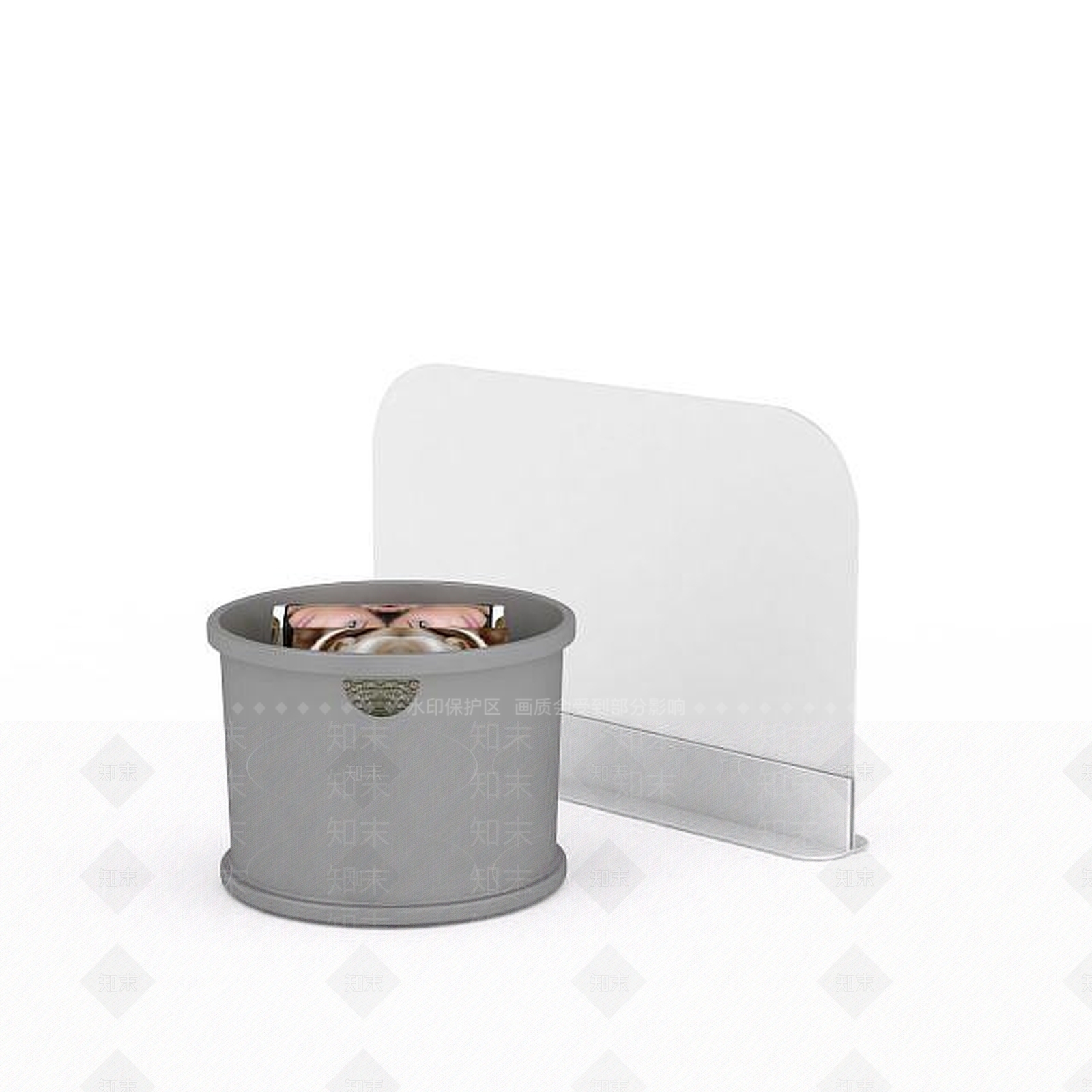 现代厨房垃圾桶3D模型下载【ID:1196361936】