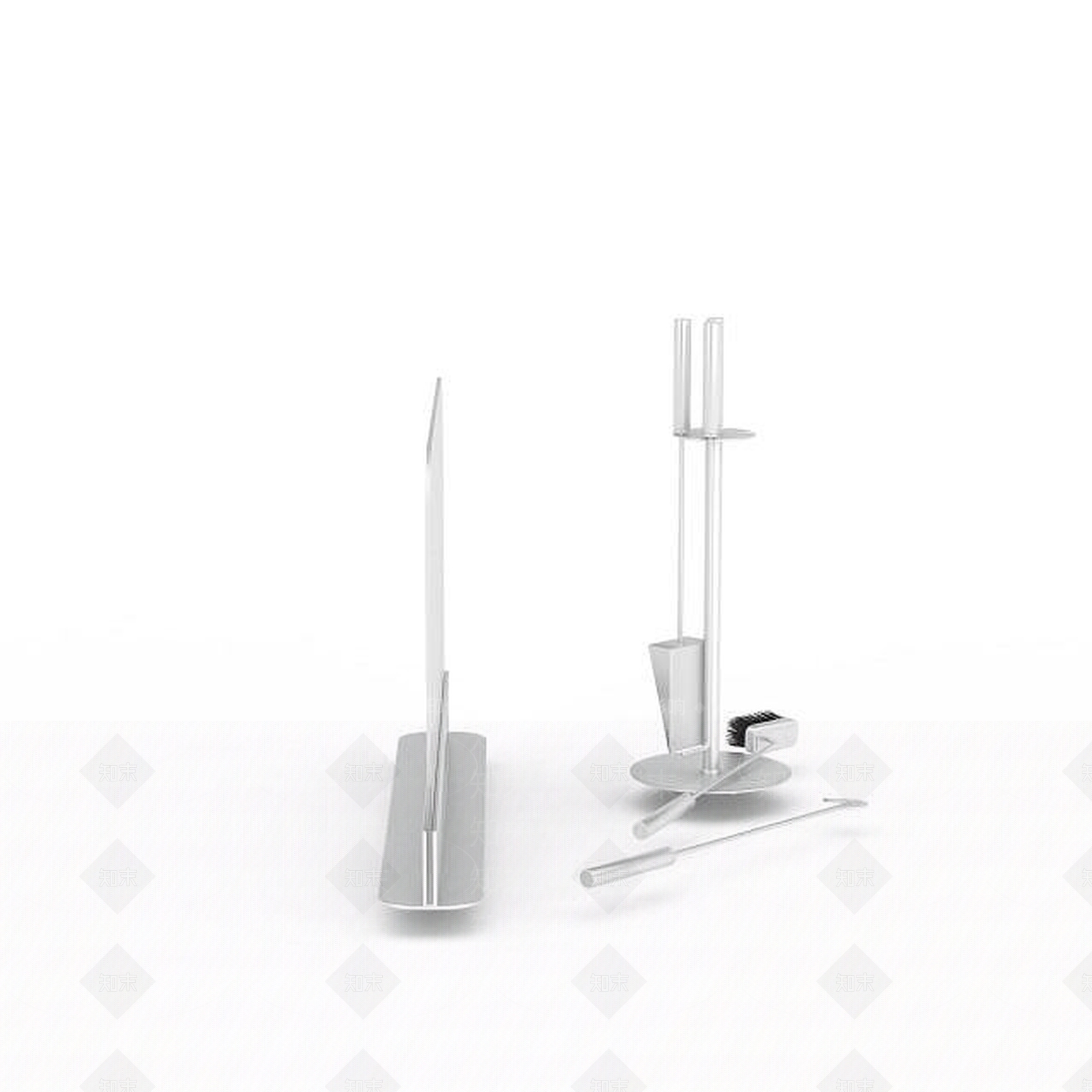 现代清洁器材挂架3D模型下载【ID:1196362052】