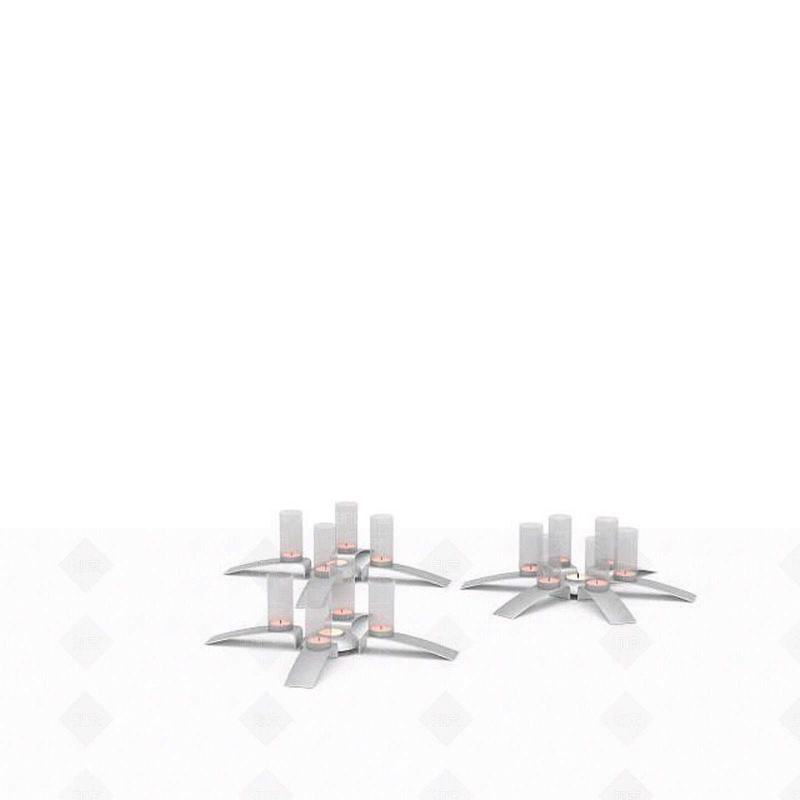 现代个性蜡烛台3D模型下载【ID:1196362445】