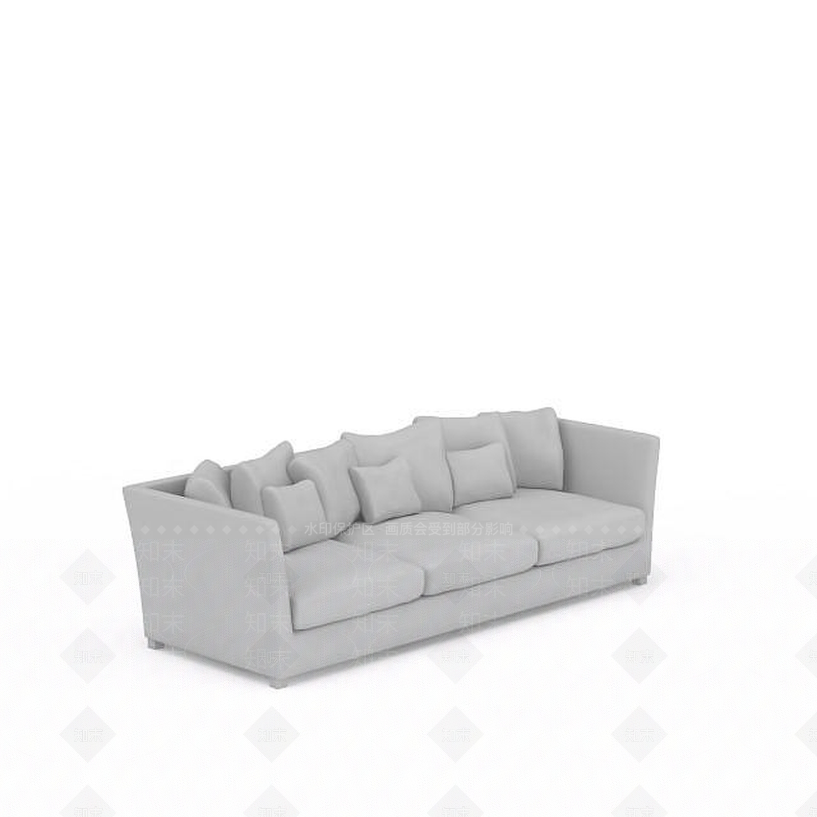现代客厅沙发3D模型下载【ID:1196362408】