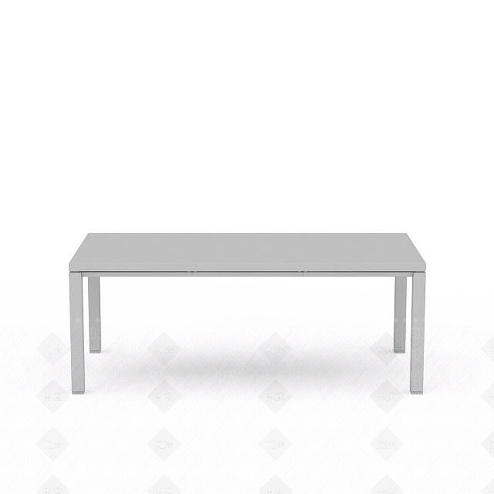 现代方形木桌3D模型下载【ID:1196362585】