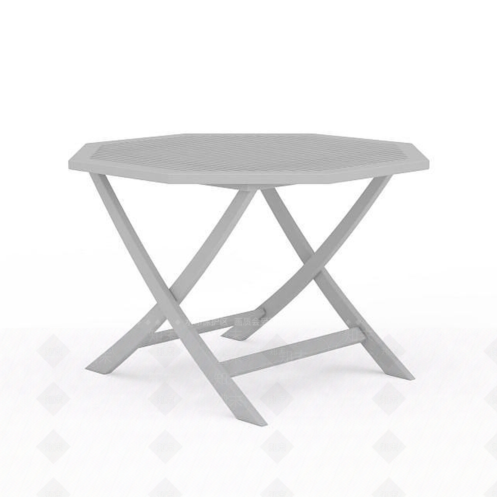 现代折叠木凳3D模型下载【ID:1196362641】