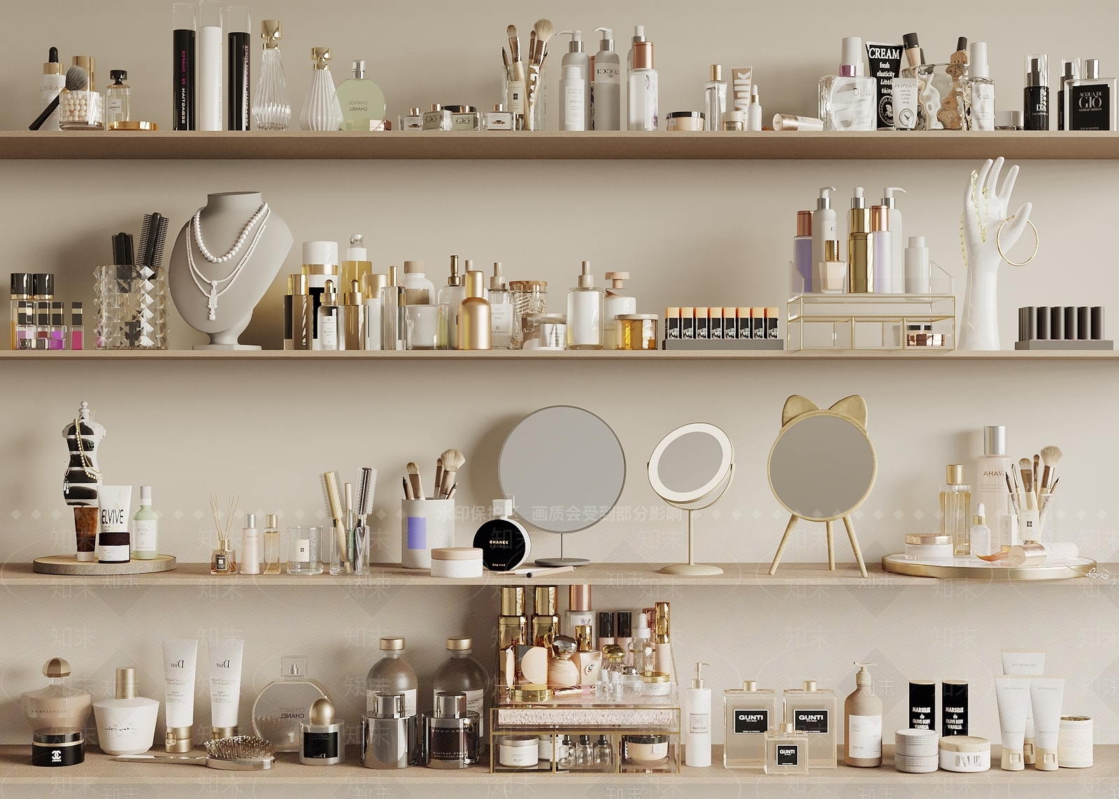 化妆品3D模型下载【ID:1196362943】