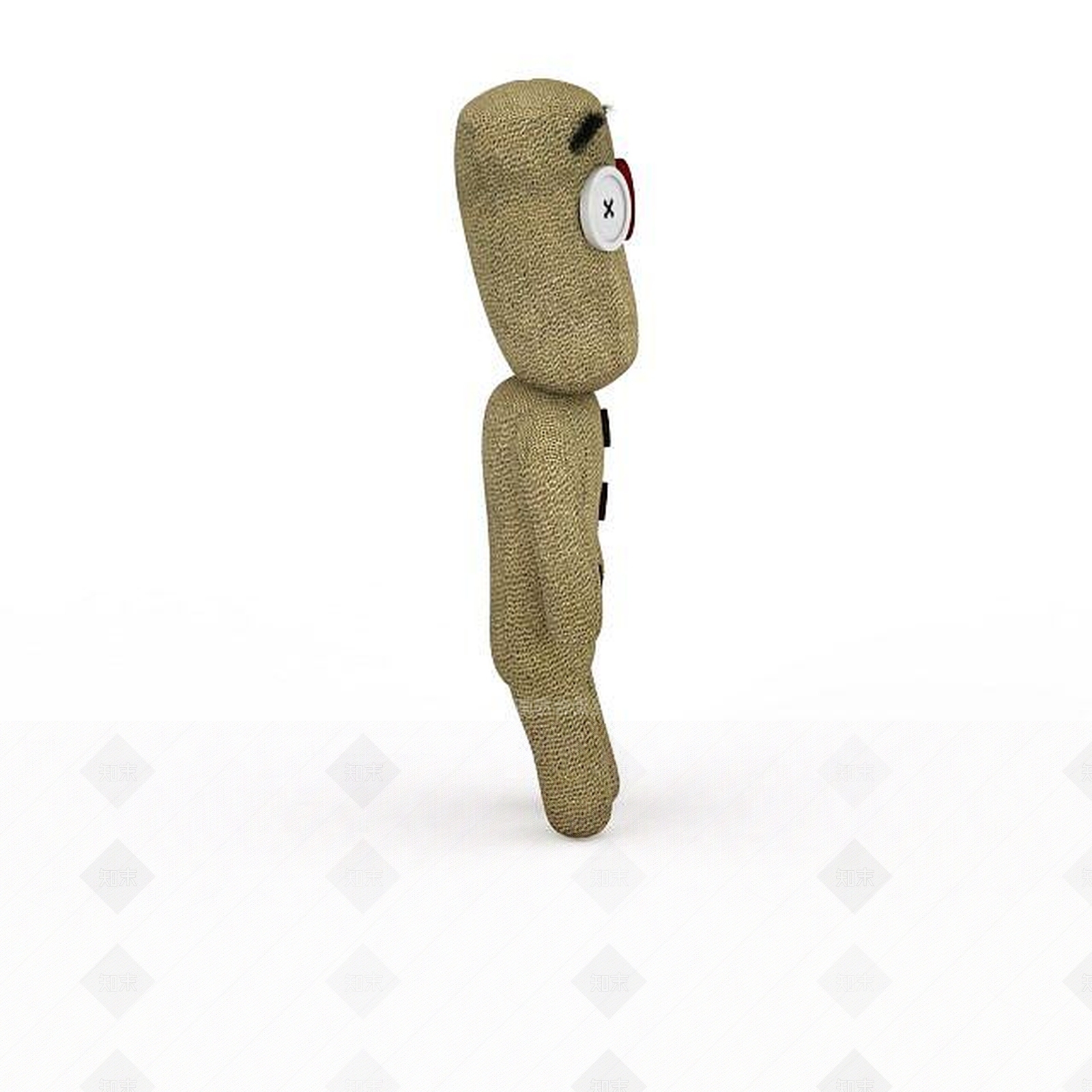 现代灰色可爱布偶3D模型下载【ID:1196363346】