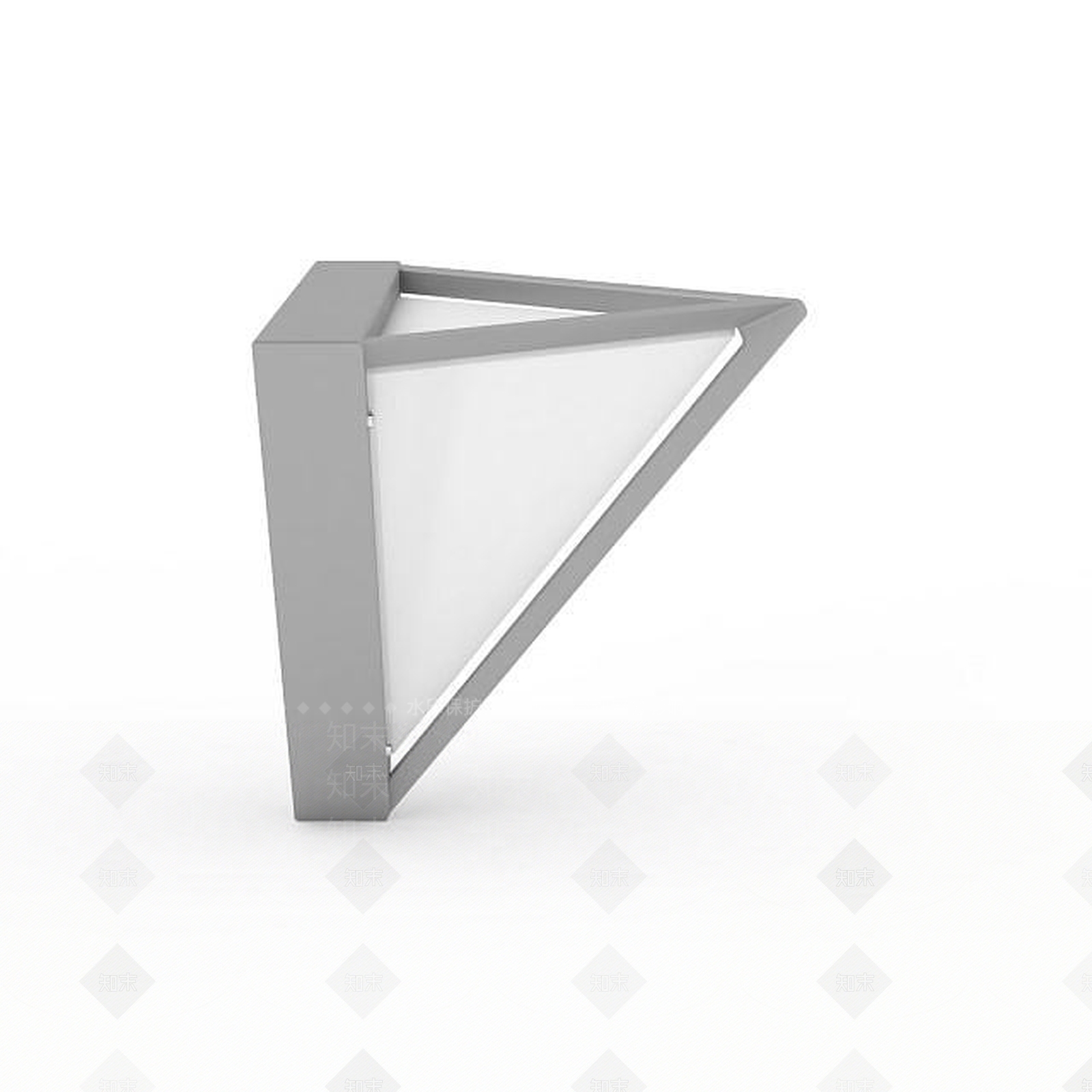 现代三角形户外灯3D模型下载【ID:1196366091】