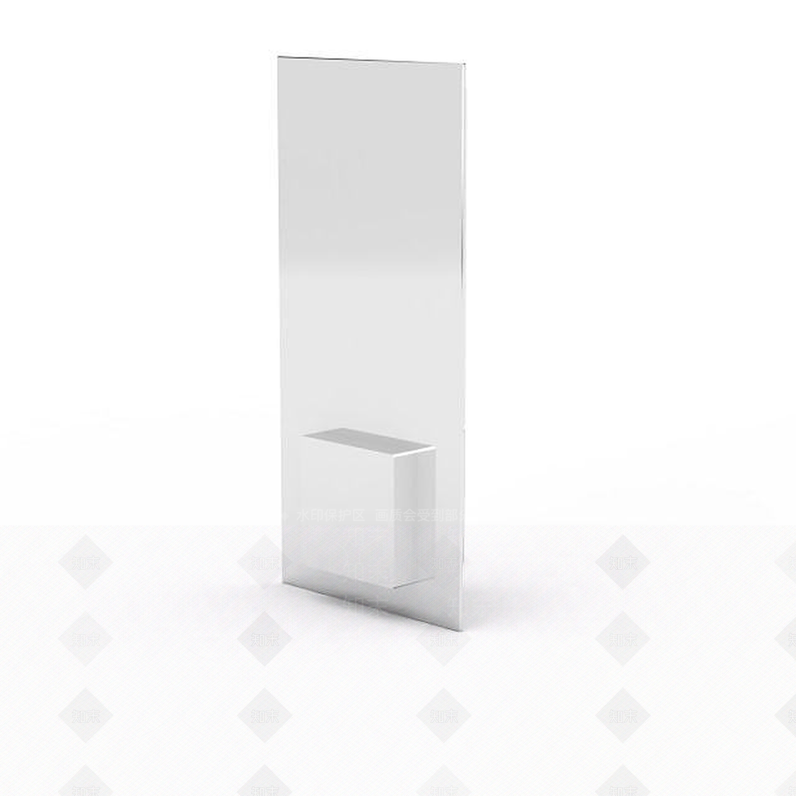 现代长筒型户外灯3D模型下载【ID:1196366017】