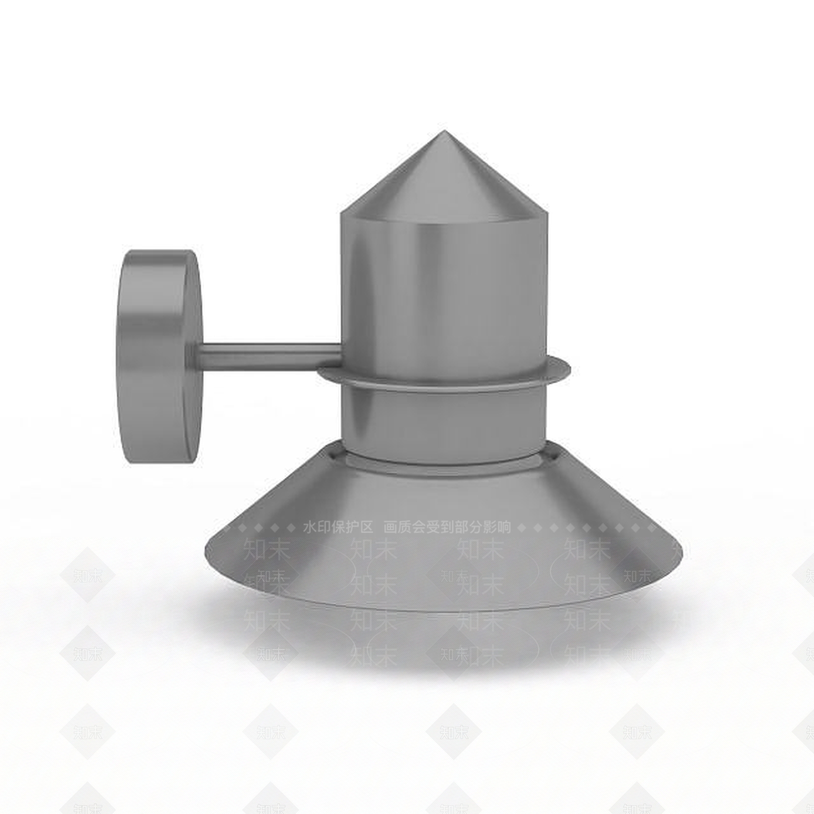 现代黑色草坪灯3D模型下载【ID:1196366272】
