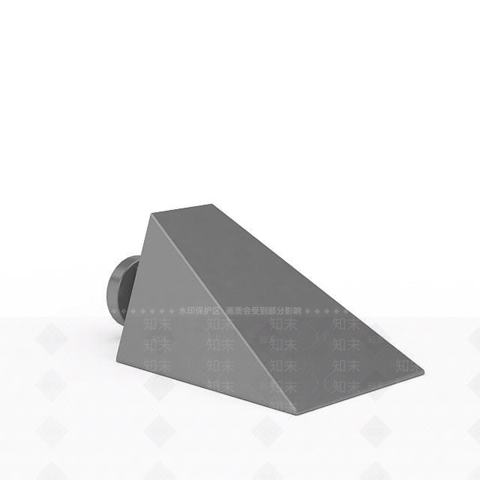 现代黑色草坪路灯3D模型下载【ID:1196366267】