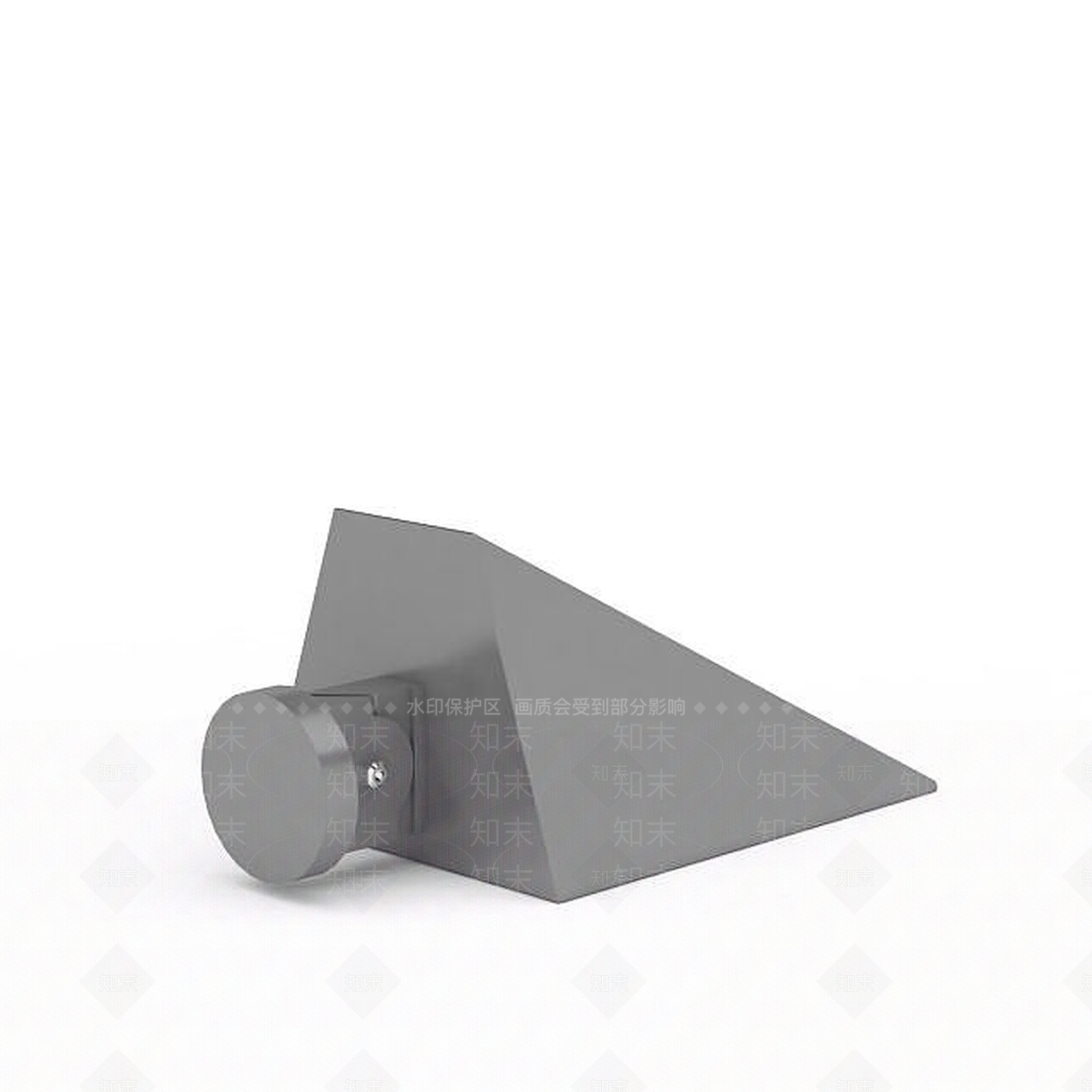 现代黑色草坪路灯3D模型下载【ID:1196366267】
