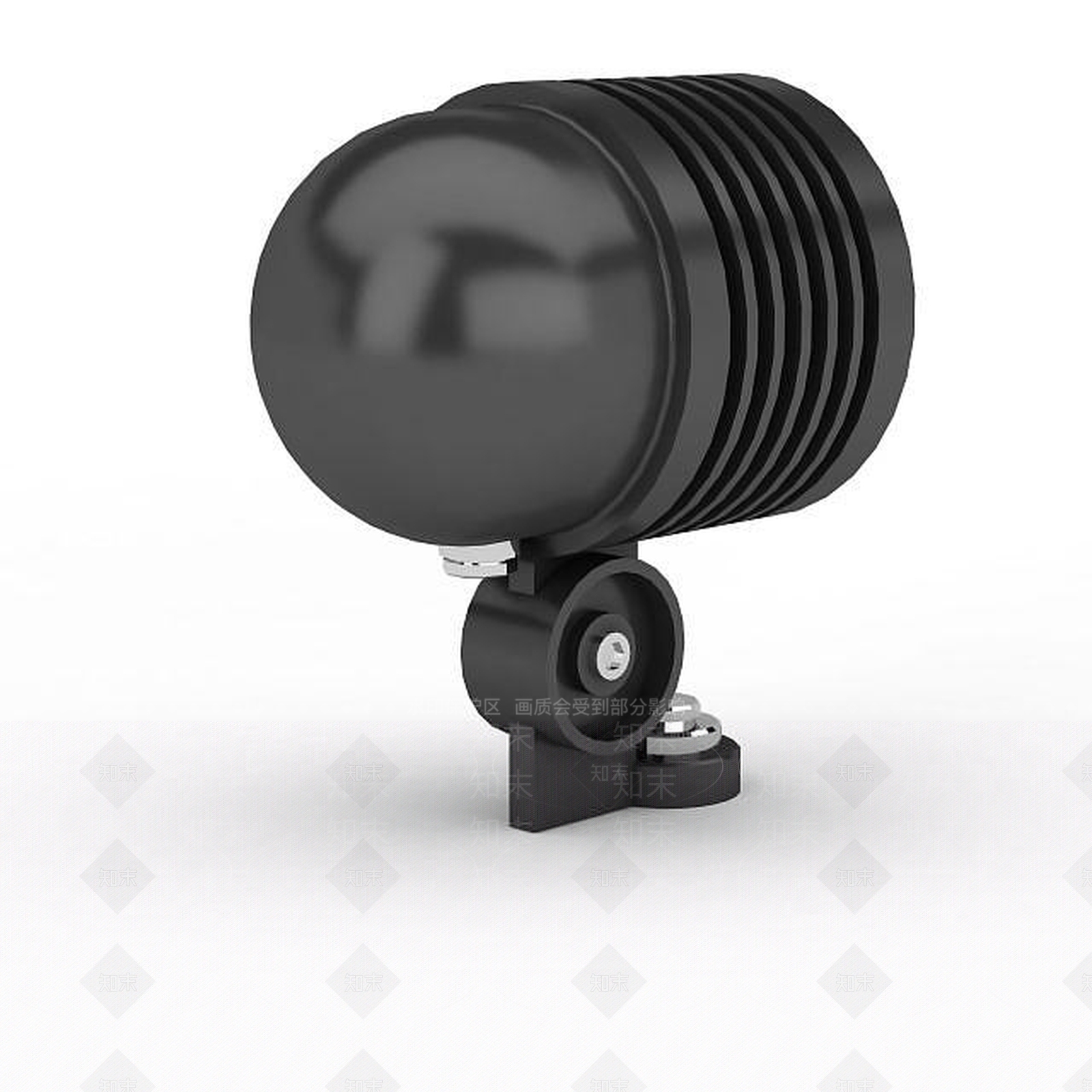 现代黑色小区照明灯3D模型下载【ID:1196366455】