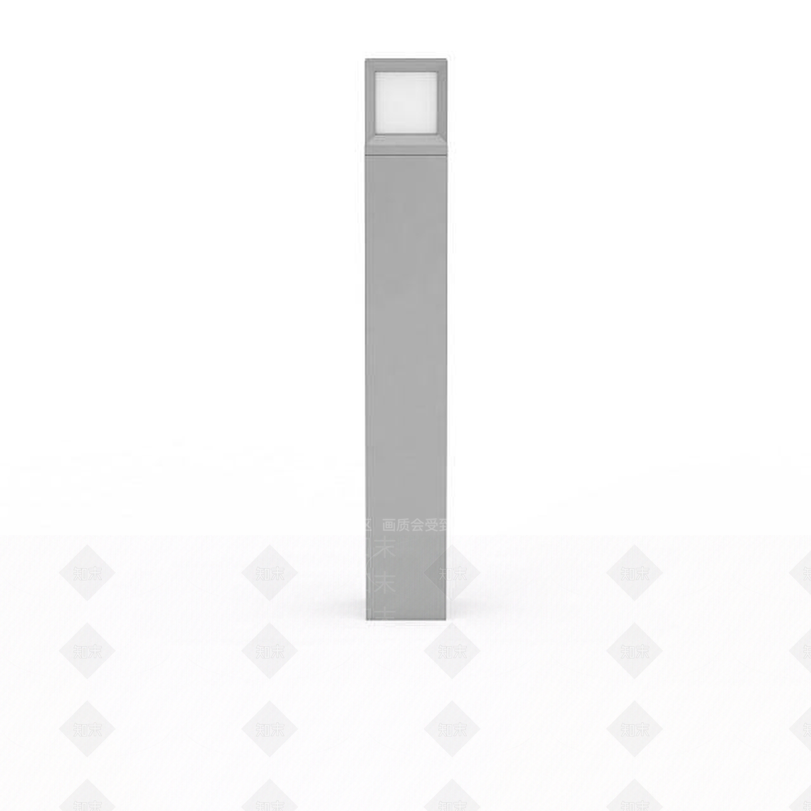 现代方柱路灯3D模型下载【ID:1196366580】