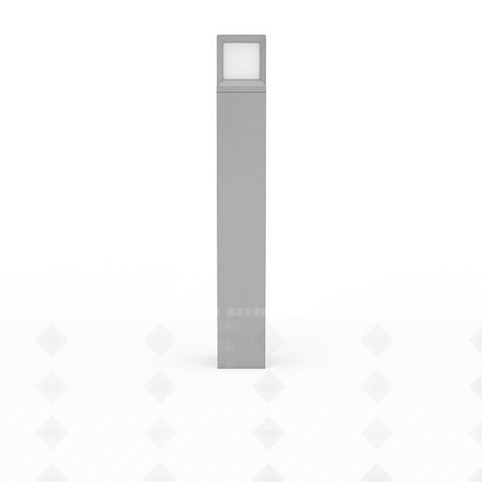 现代方柱路灯3D模型下载【ID:1196366580】