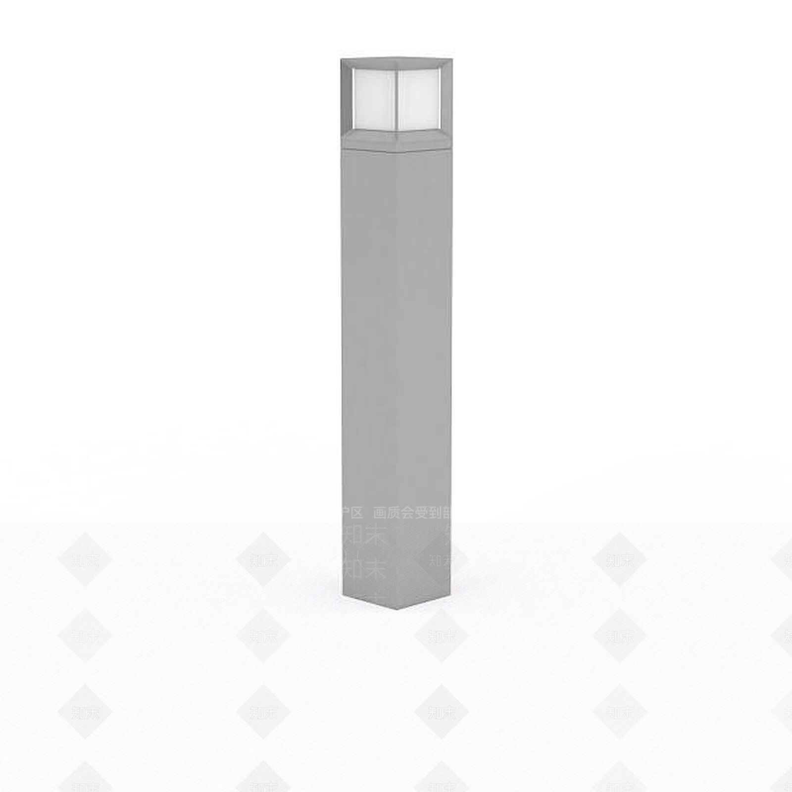 现代方柱路灯3D模型下载【ID:1196366580】