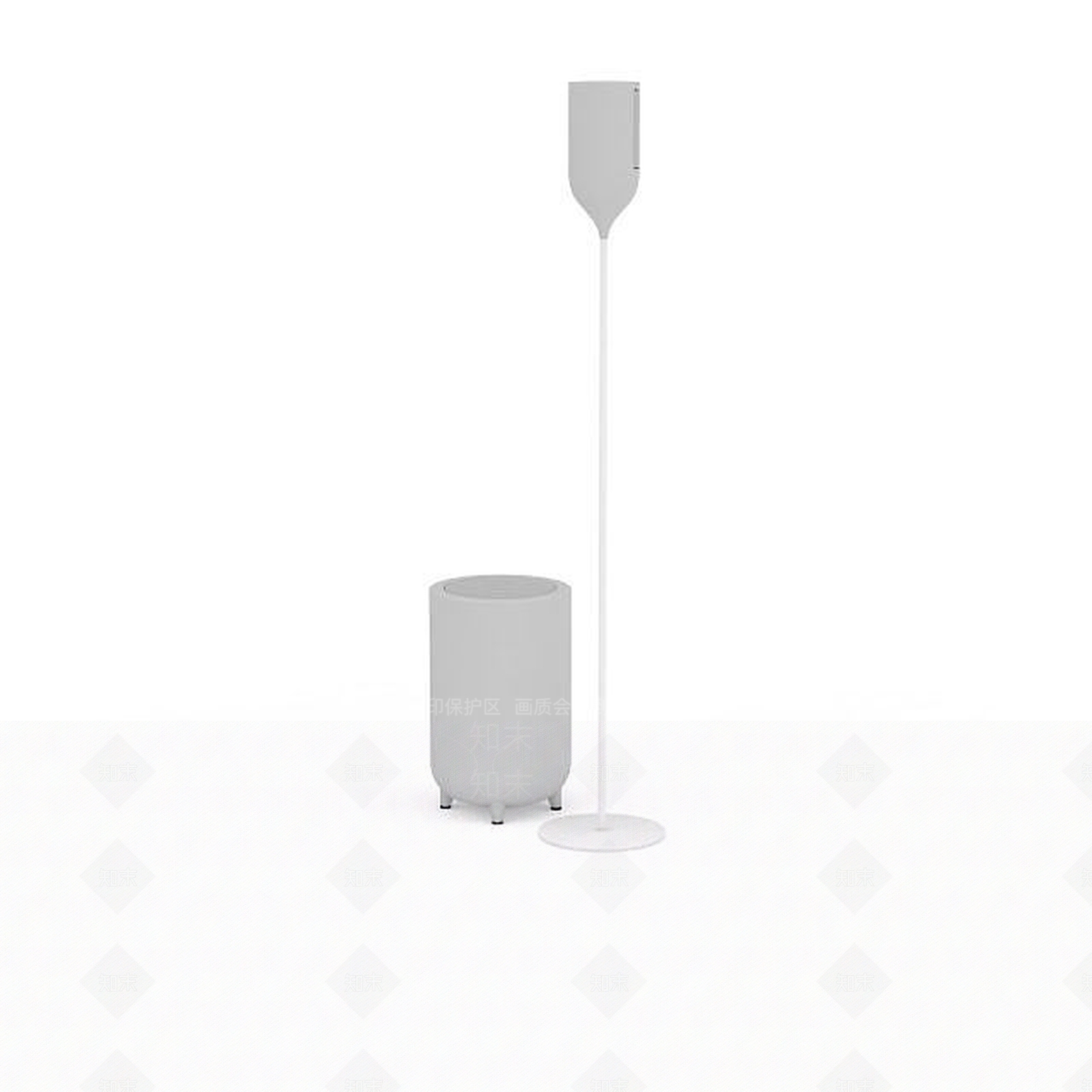 现代白色加湿器3D模型下载【ID:1196369328】