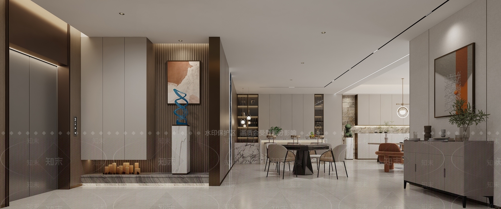 现代轻奢阳台3D模型下载【ID:1196371652】