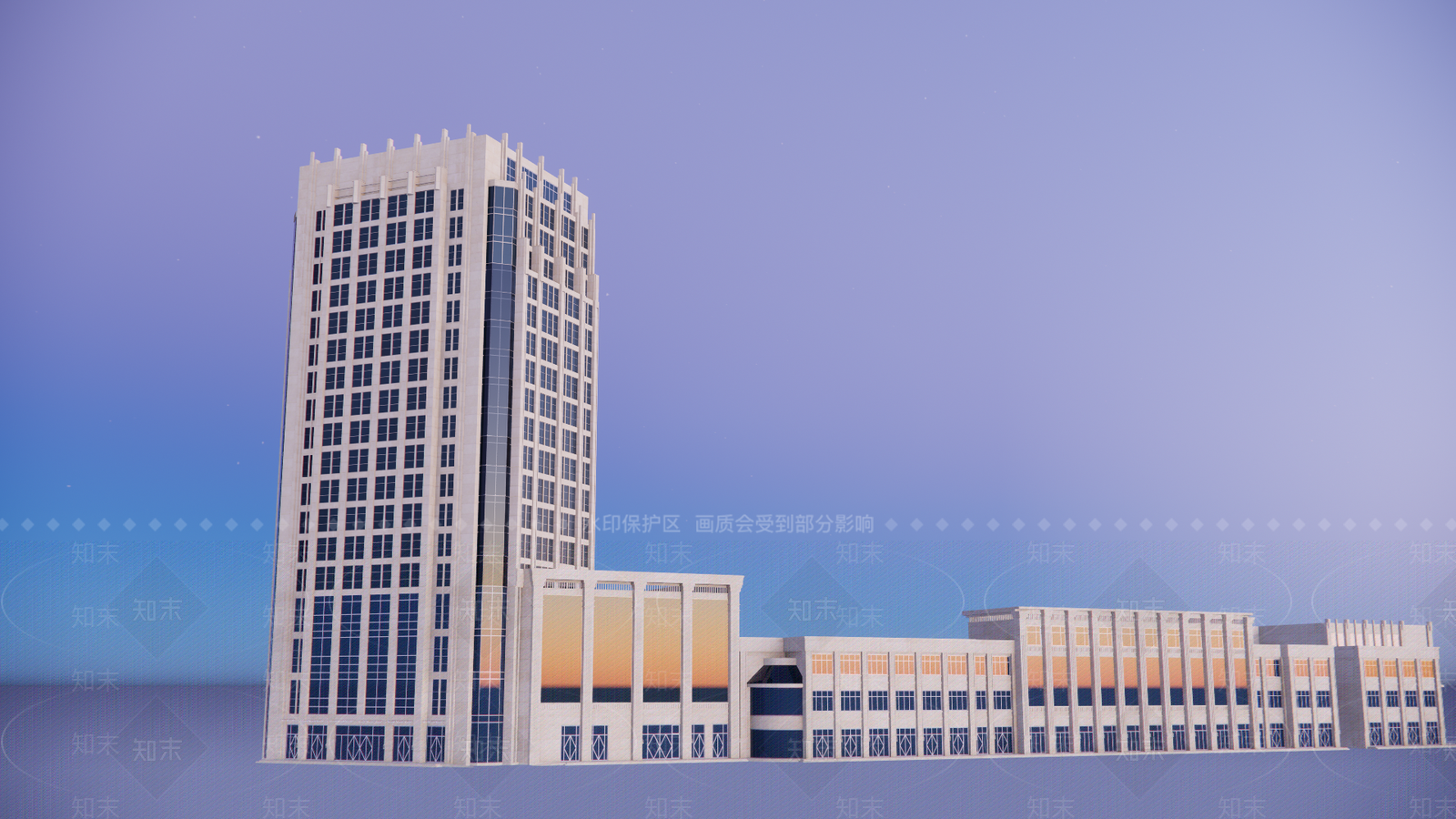 简欧欧式商场建筑SU模型下载【ID:1196374183】