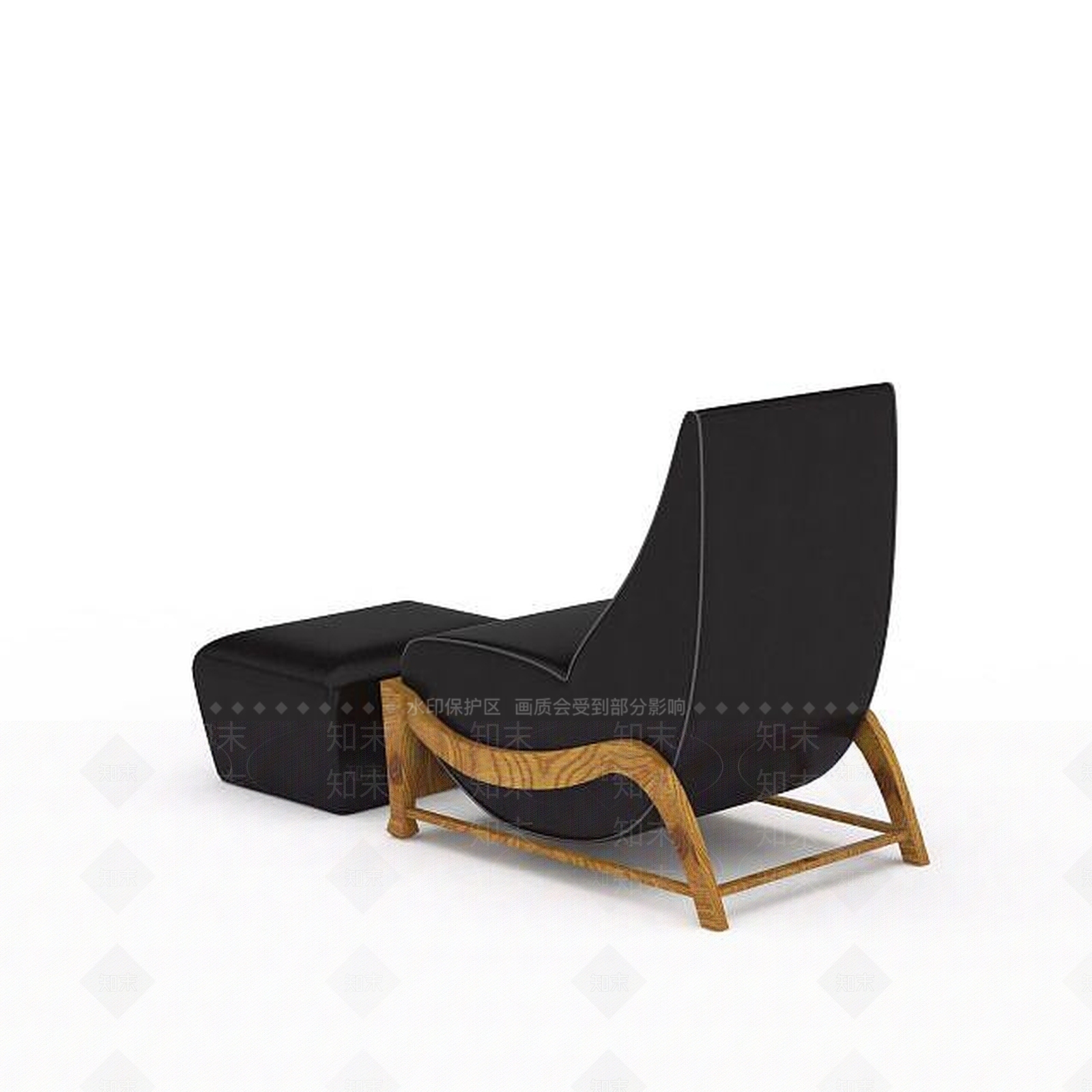 现代黑色沙发3D模型下载【ID:1196374766】