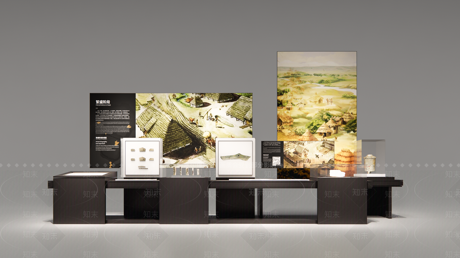 现代其他展台SU模型下载【ID:1196376298】