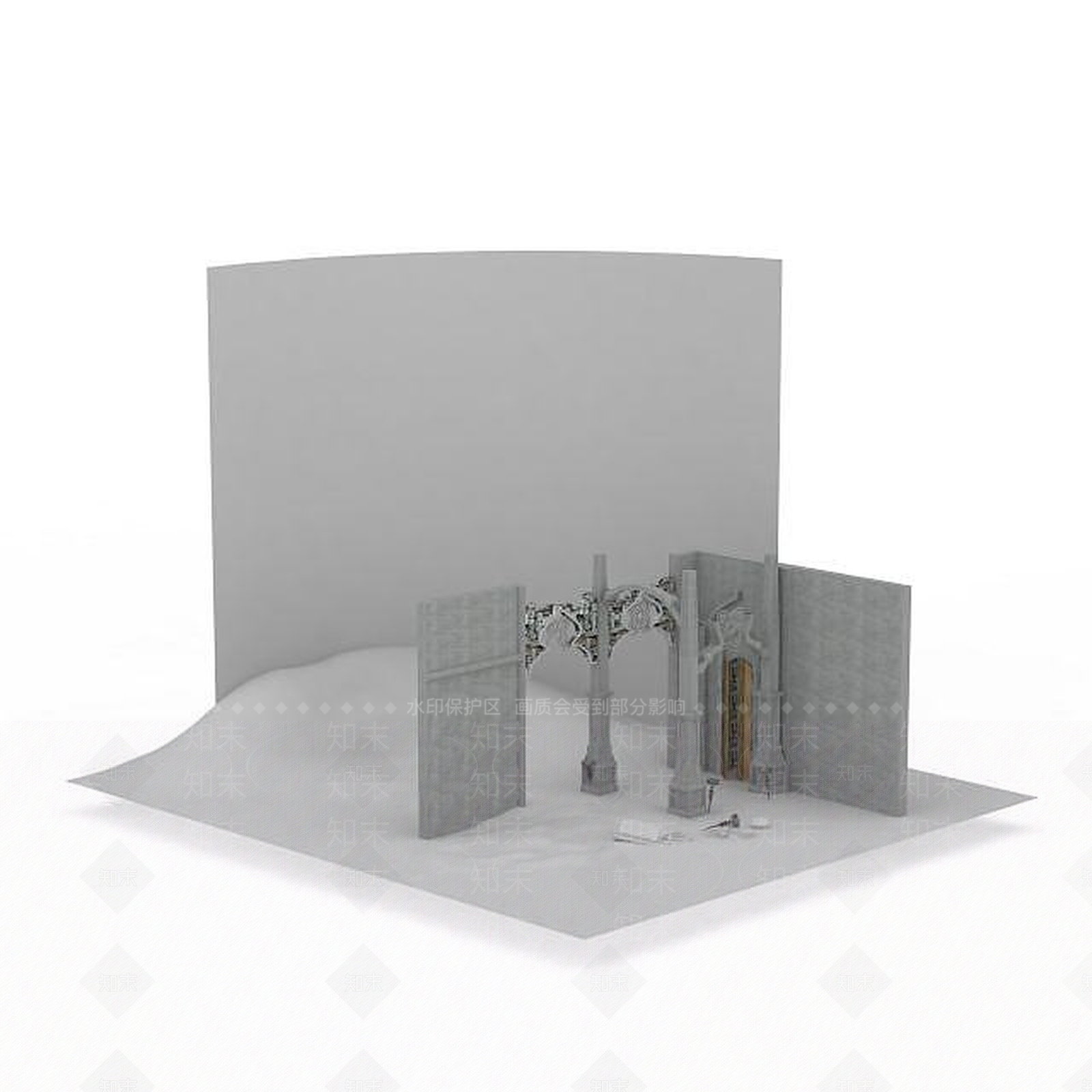 现代游戏场景3D模型下载【ID:1196378105】