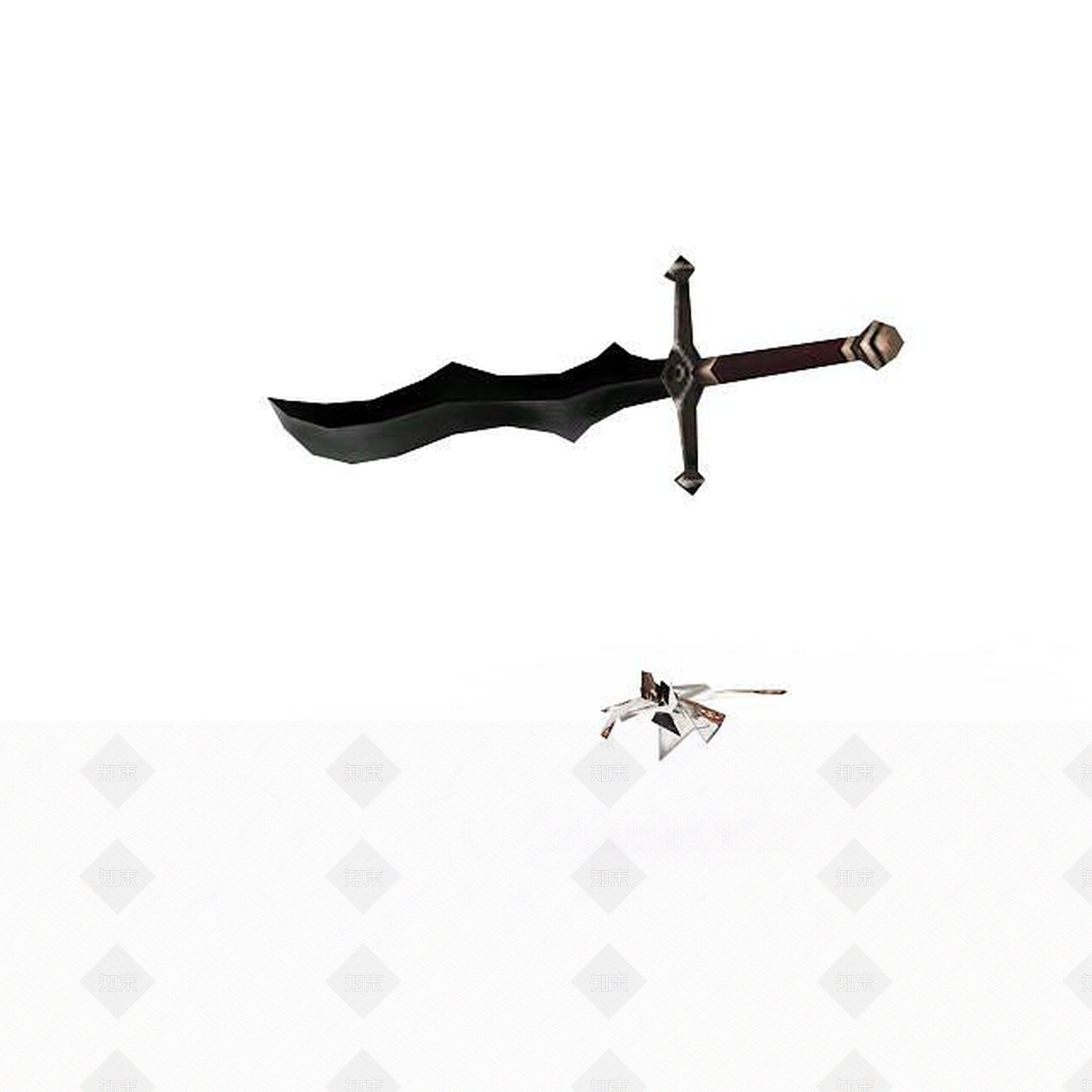 现代游戏刀具3D模型下载【ID:1196378116】