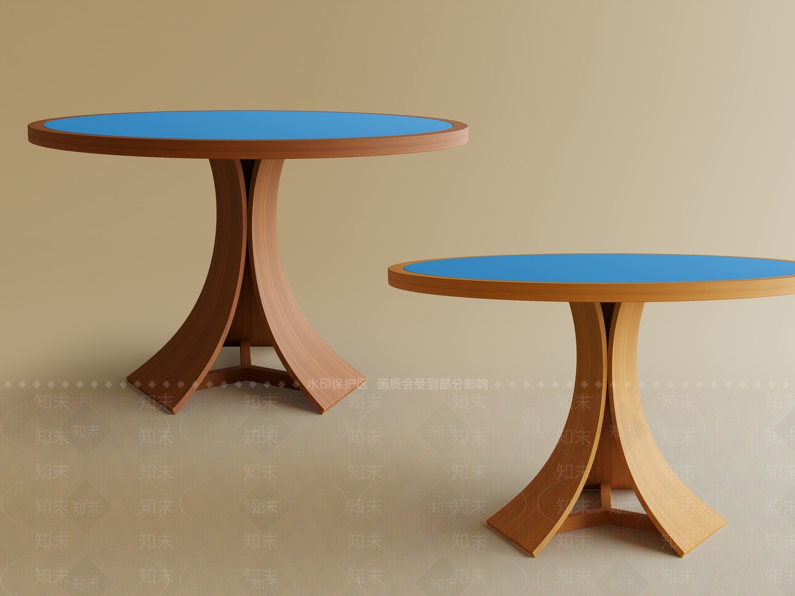 现代北欧餐桌3D模型下载【ID:1196384346】