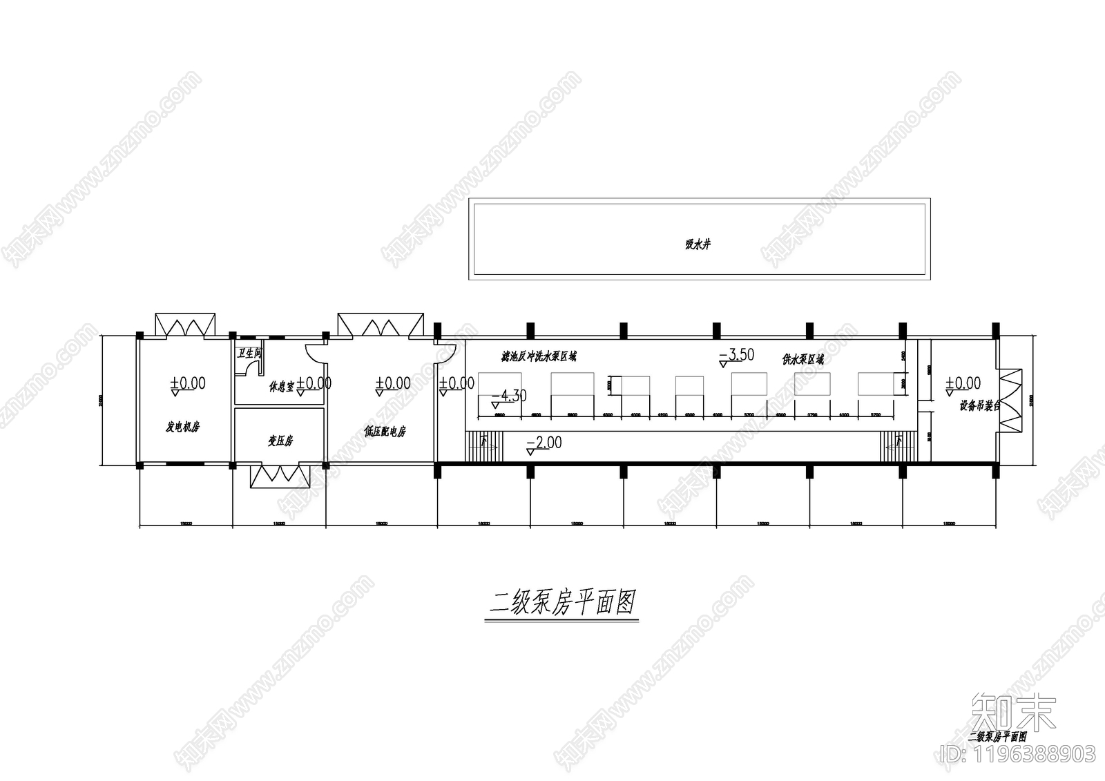 水处理cad施工图下载【ID:1196388903】