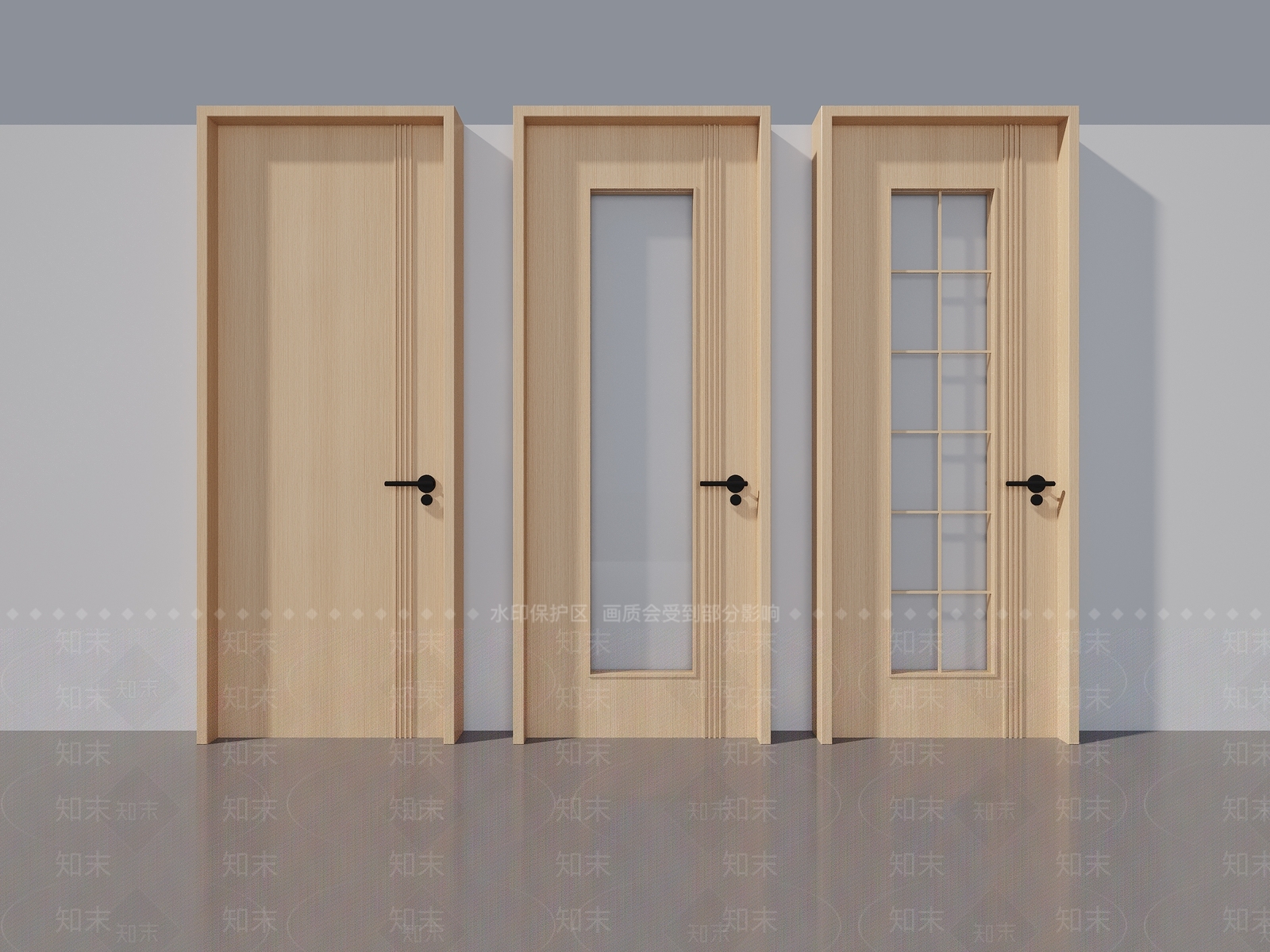 现代单开门3D模型下载【ID:1196391914】