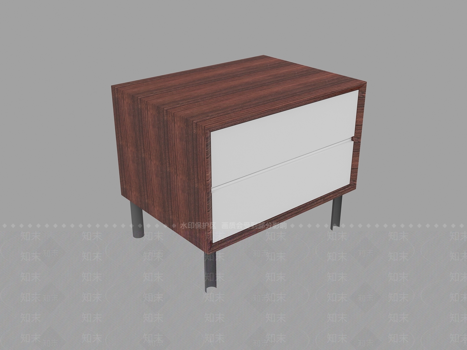 现代新中式床头柜3D模型下载【ID:1196392958】