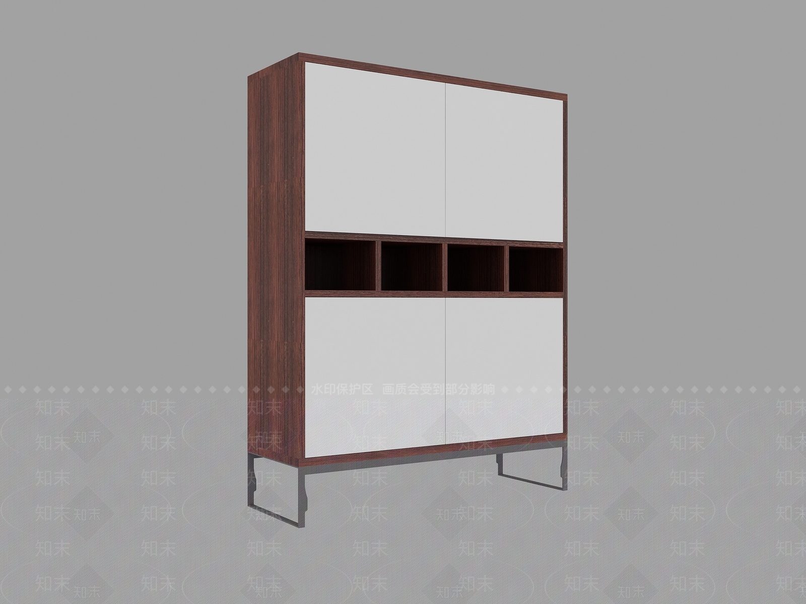 新中式现代玄关柜3D模型下载【ID:1196394207】