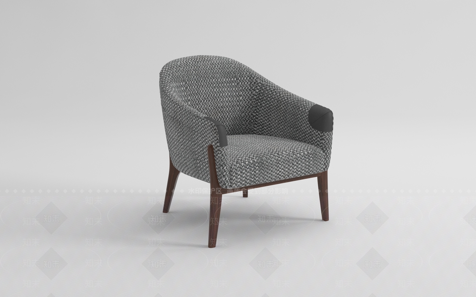 北欧简欧休闲椅3D模型下载【ID:1196394766】