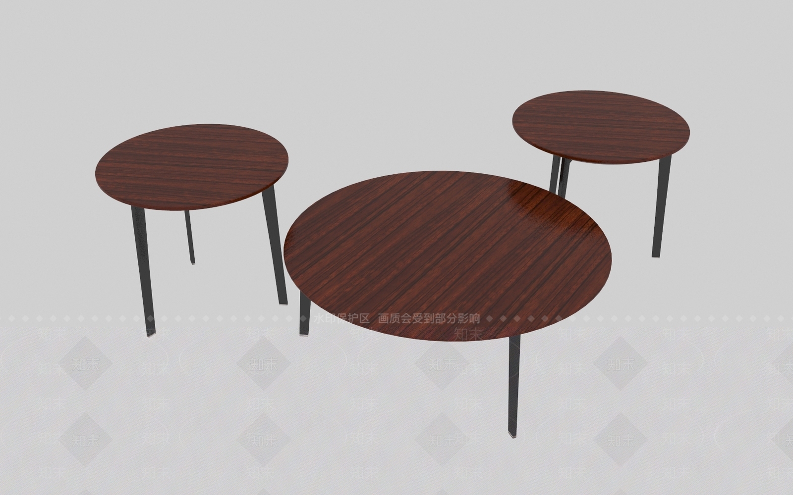 原木北欧几类组合3D模型下载【ID:1196395676】