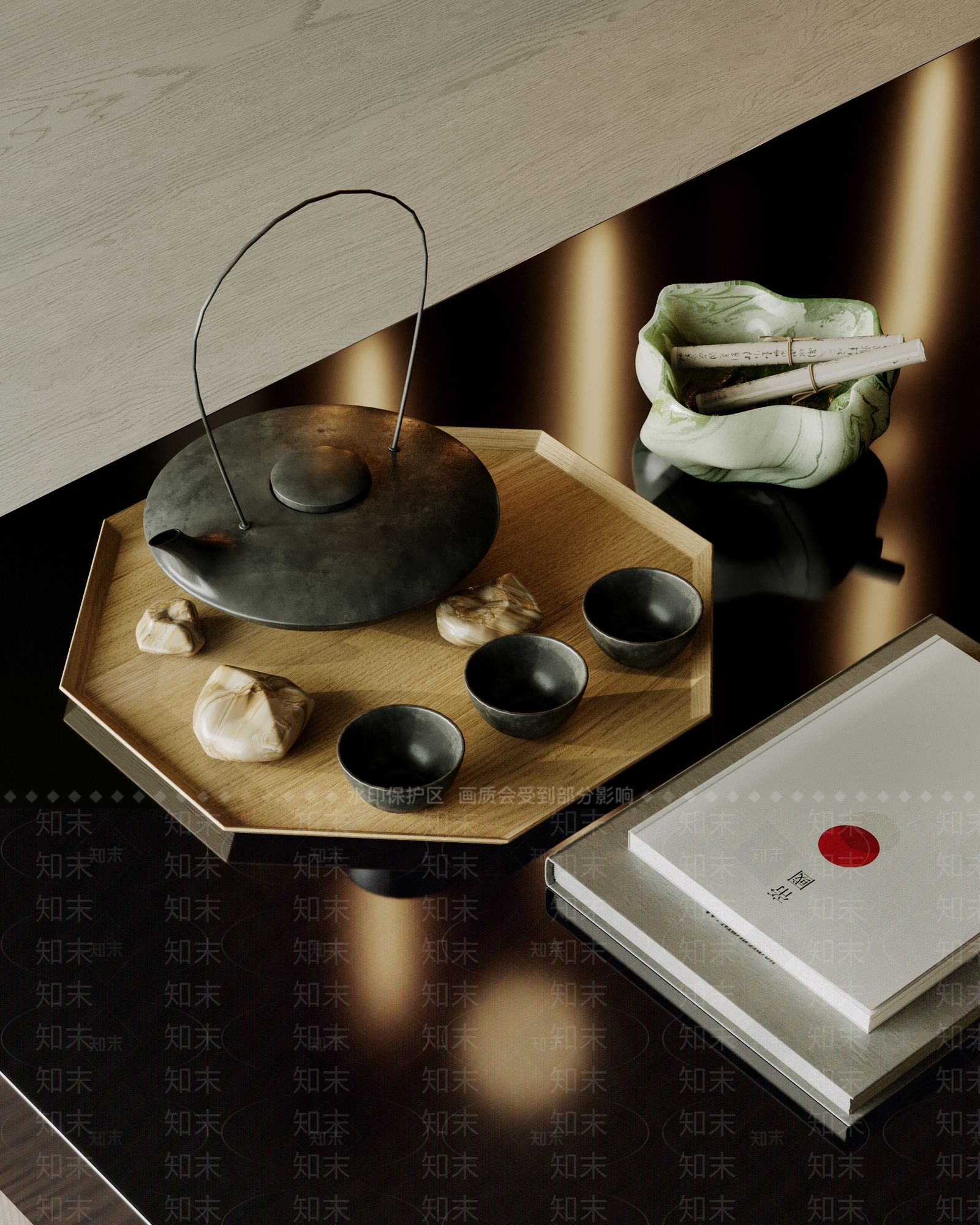 茶具3D模型下载【ID:1196396980】