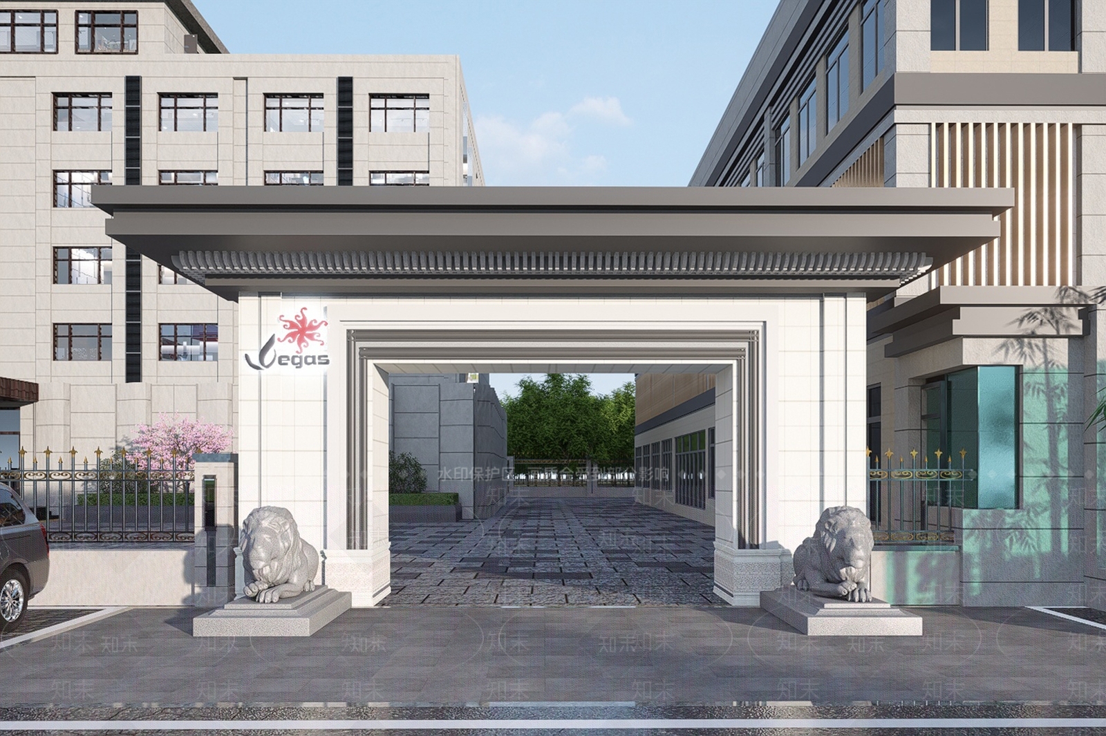 新中式现代其他商业建筑SU模型下载【ID:1196400134】