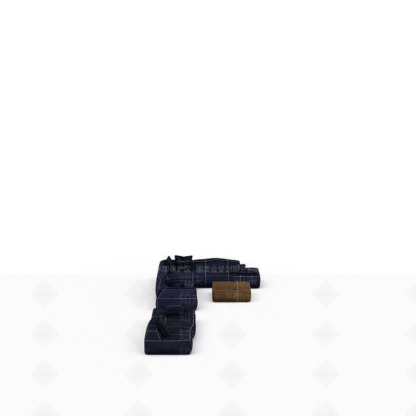 现代双人沙发3D模型下载【ID:1196399792】