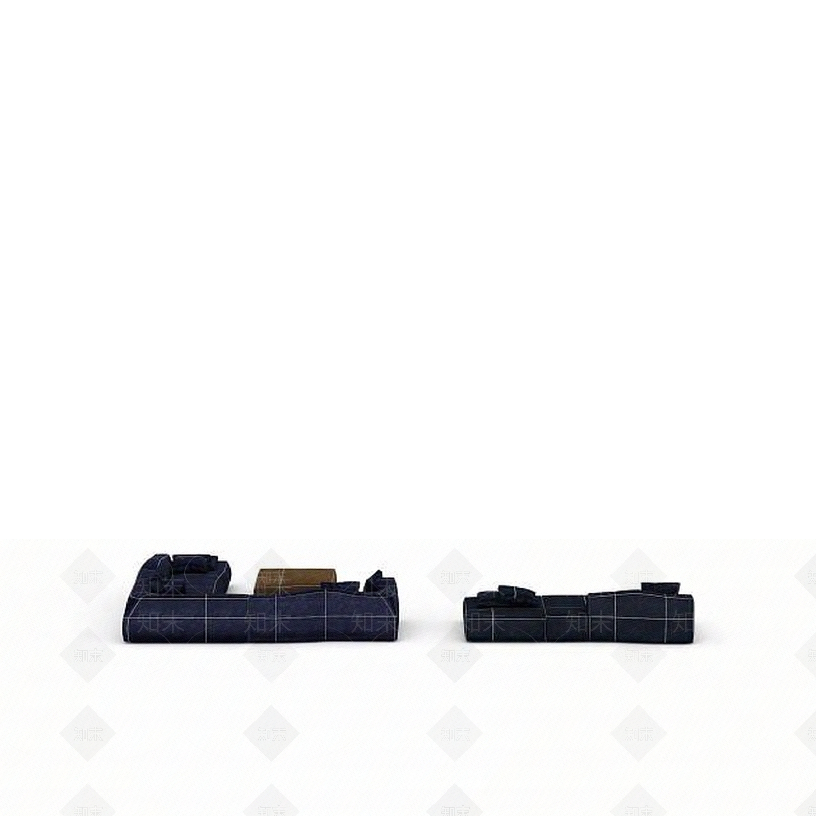 现代双人沙发3D模型下载【ID:1196399792】