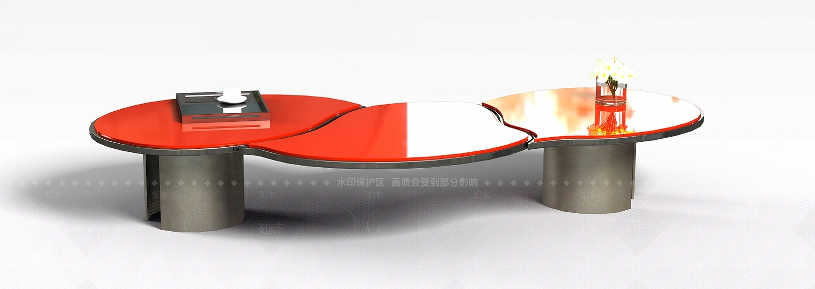 现代书桌3D模型下载【ID:1196399996】