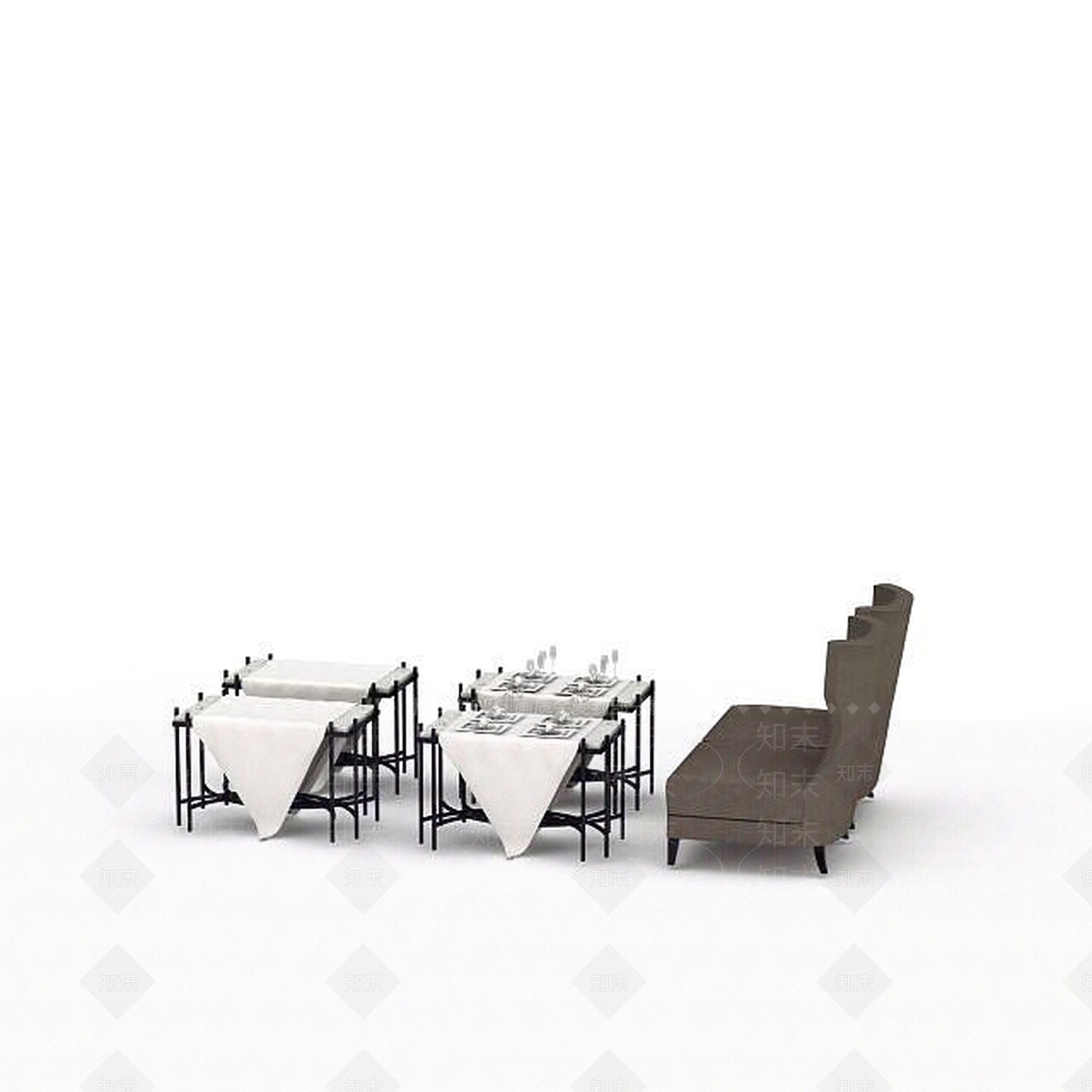 现代书桌椅3D模型下载【ID:1196400513】