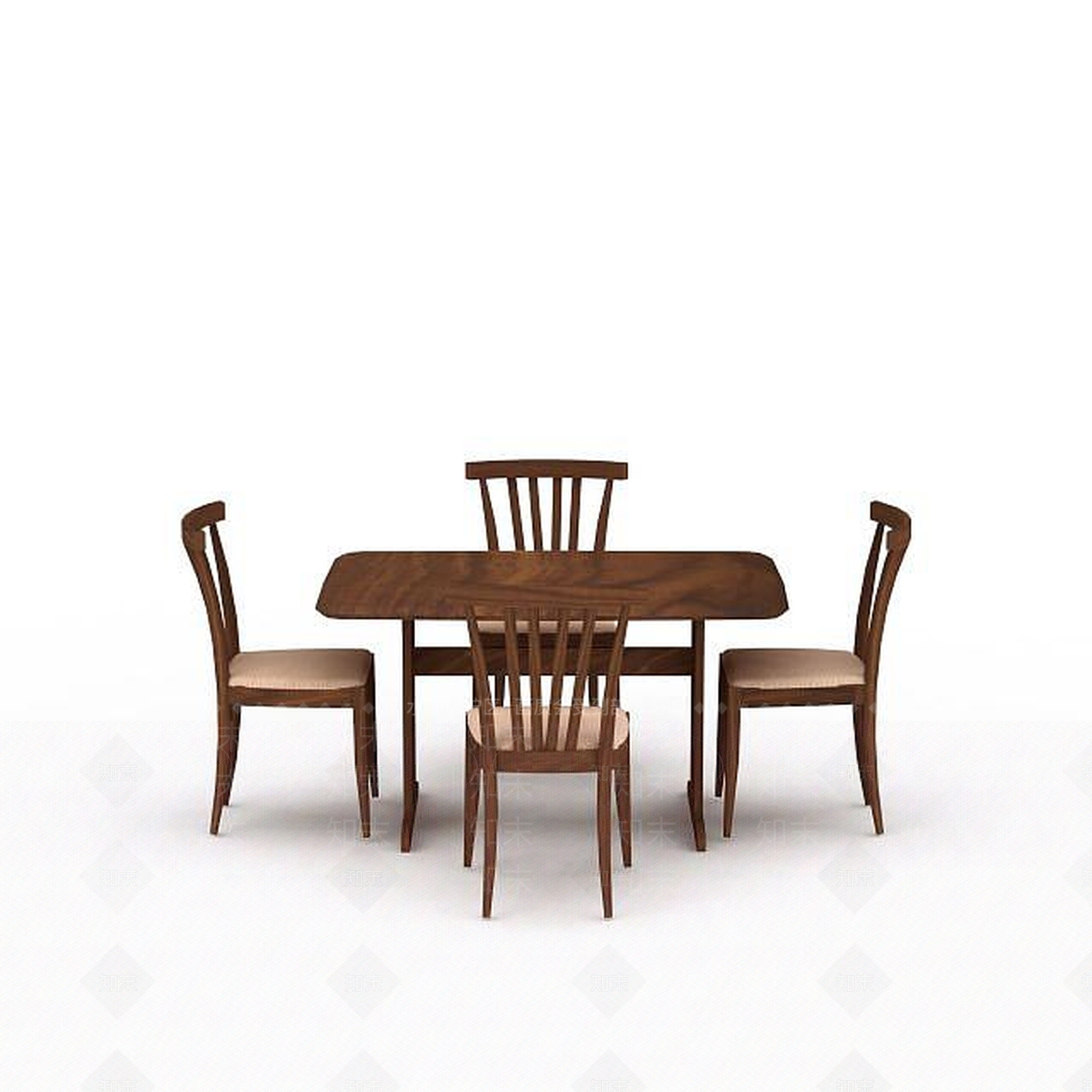 现代书桌椅3D模型下载【ID:1199945299】