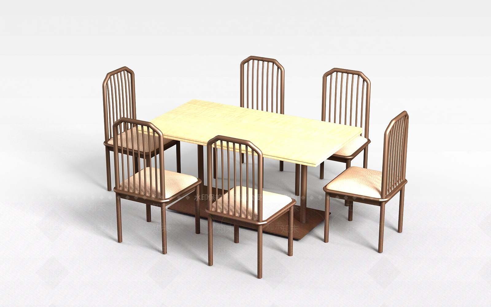 现代书桌椅3D模型下载【ID:1199823711】
