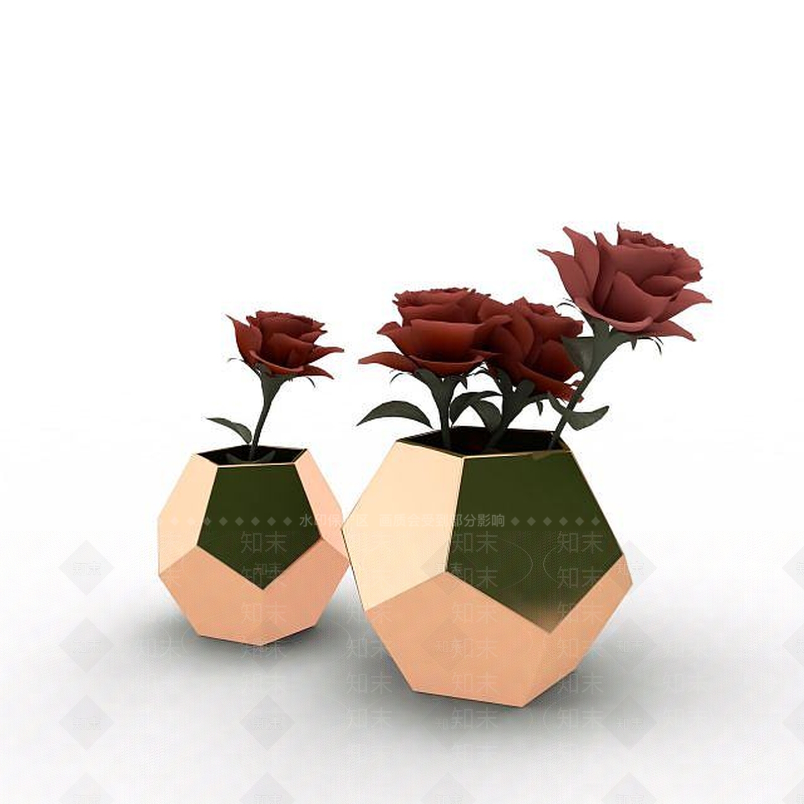 现代摆件组合3D模型下载【ID:1196401481】