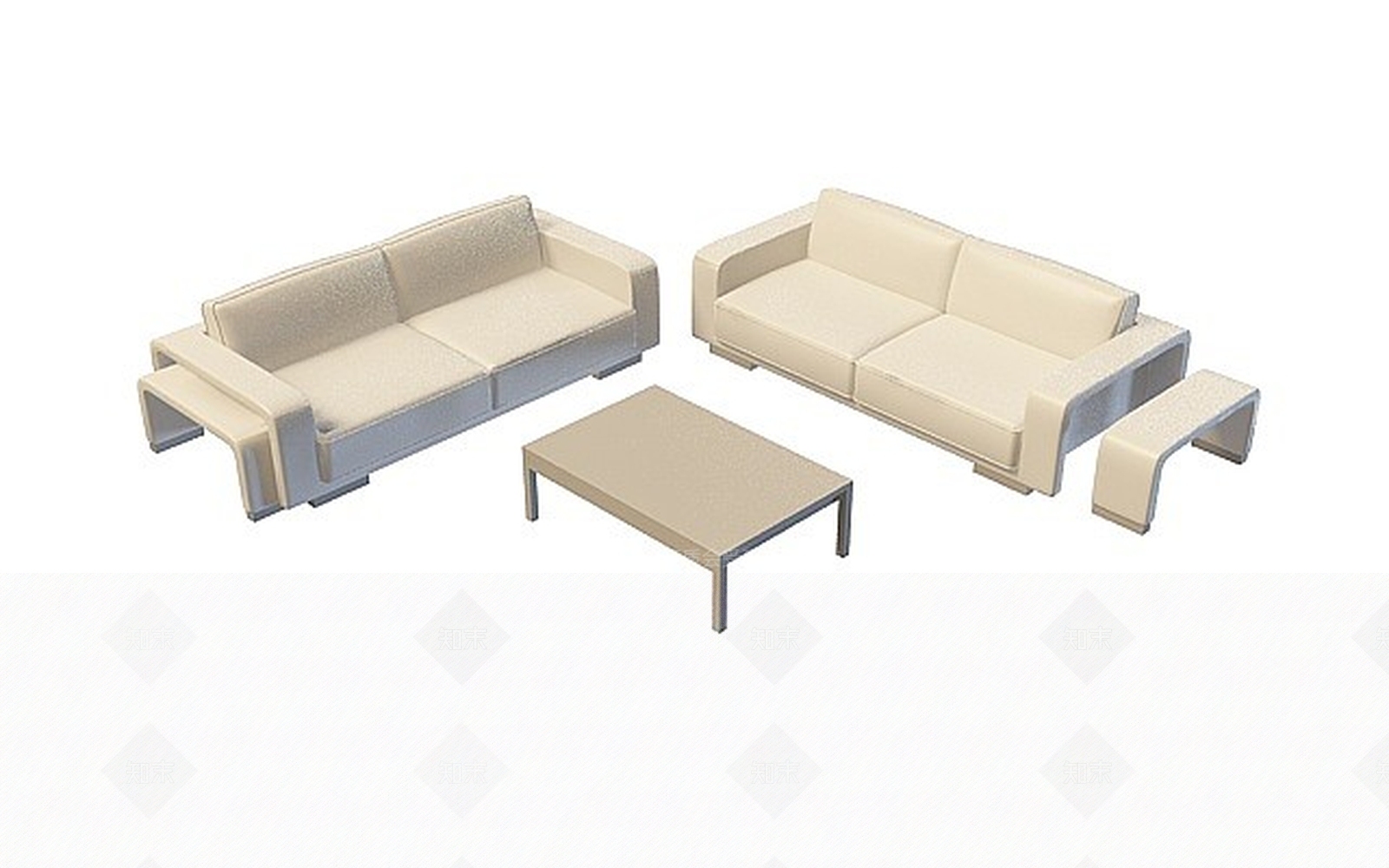 现代沙发组合3D模型下载【ID:1199936293】