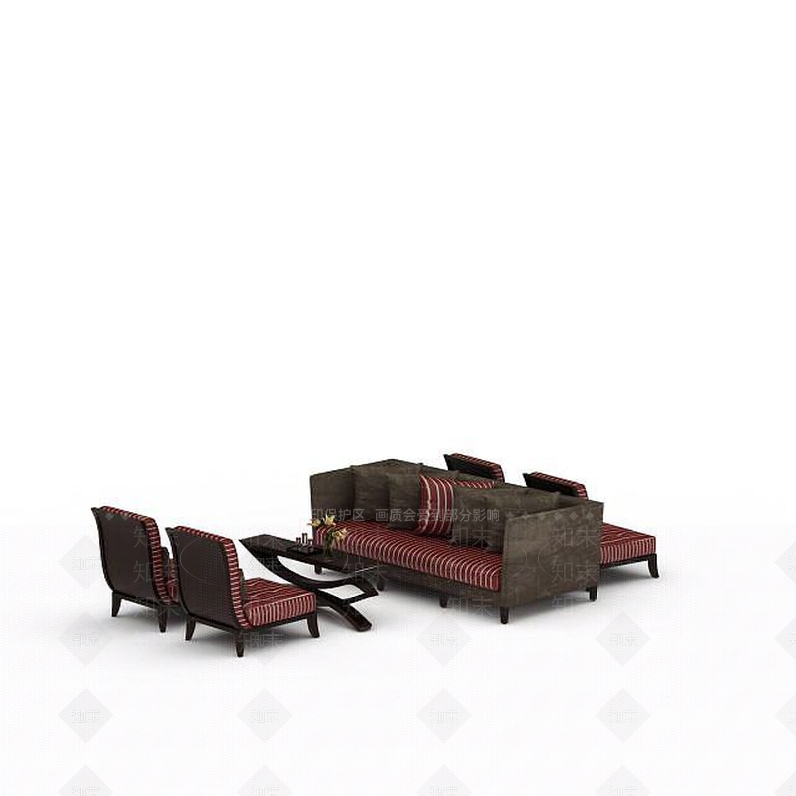 现代双人沙发3D模型下载【ID:1196401584】