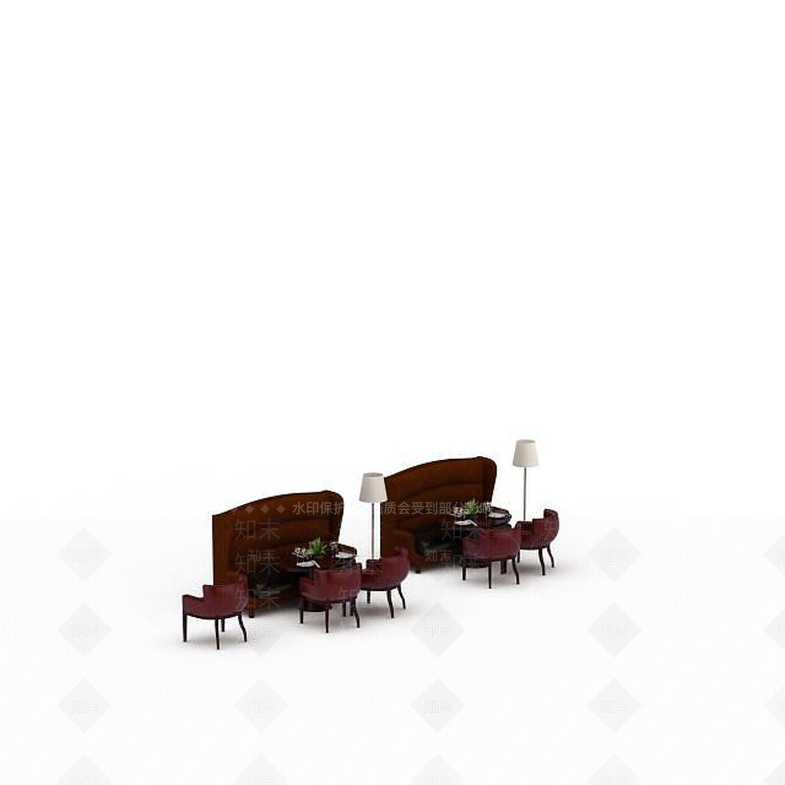 现代书桌椅3D模型下载【ID:1196401842】