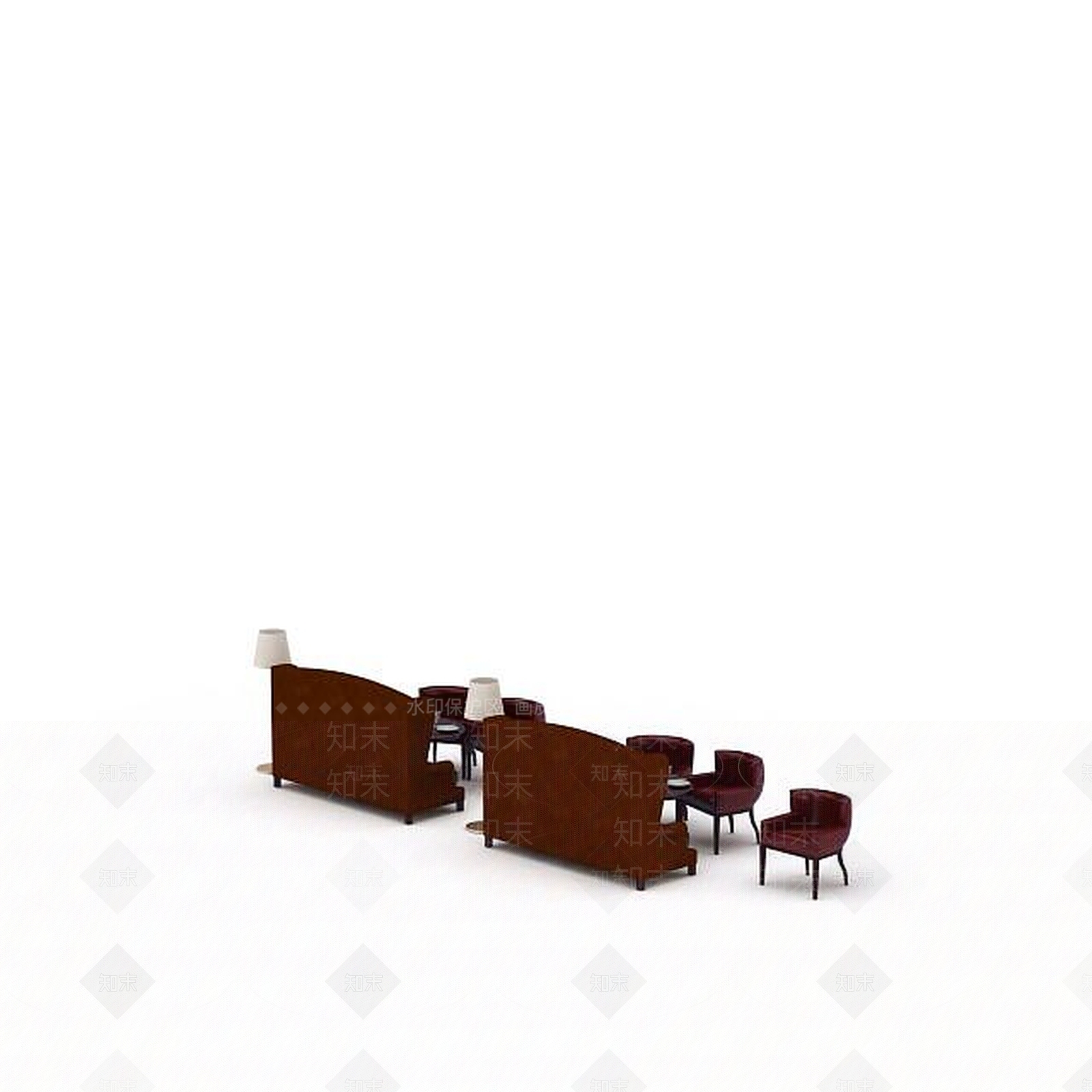 现代书桌椅3D模型下载【ID:1196401842】