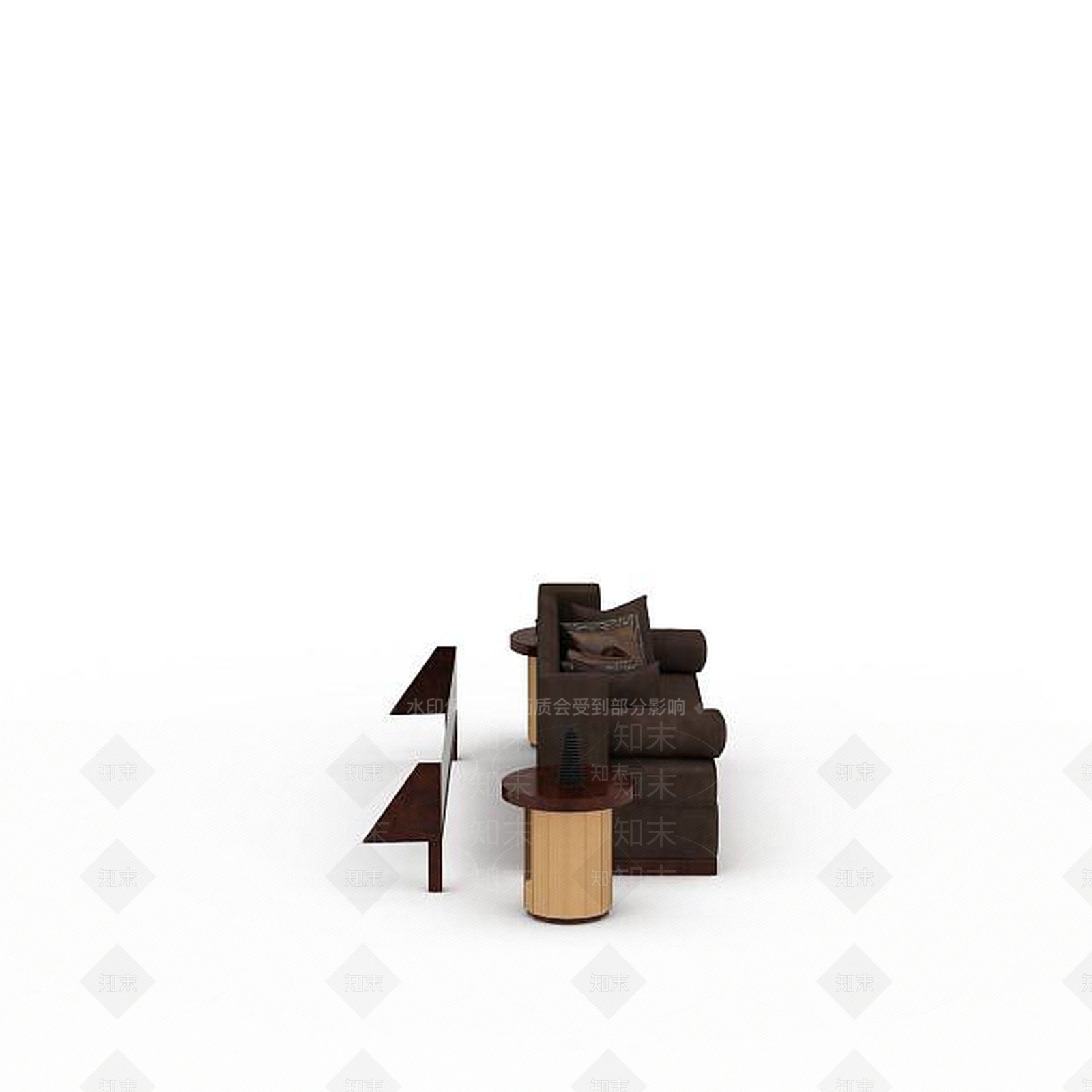 现代双人沙发3D模型下载【ID:1196402541】