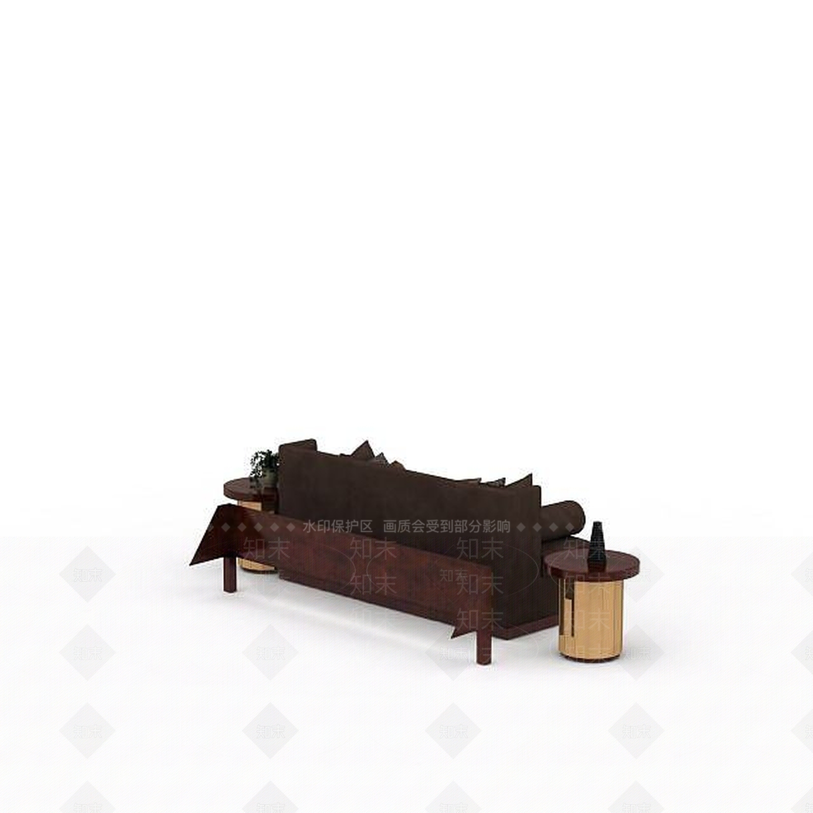 现代双人沙发3D模型下载【ID:1196402541】